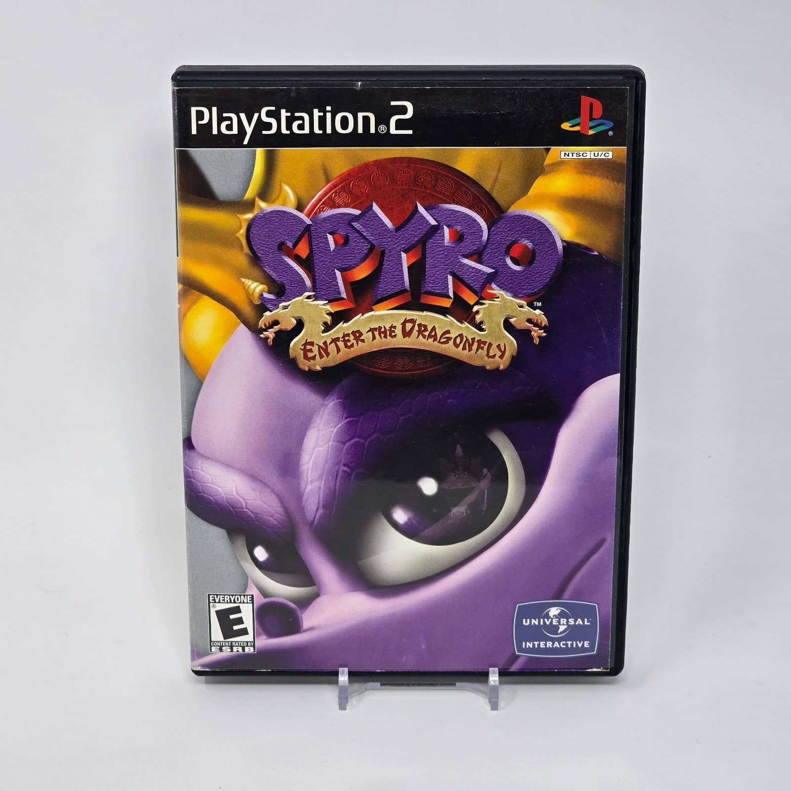 Spyro: Enter the Dragonfly (PlayStation 2 PS2) Black Label Case & Disc TESTED