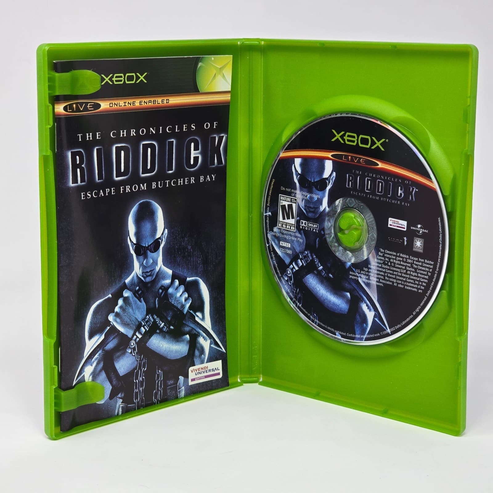 The Chronicles of Riddick: Butcher Bay (Original Xbox) CIB COMPLETE & TESTED - Thumbnail 2