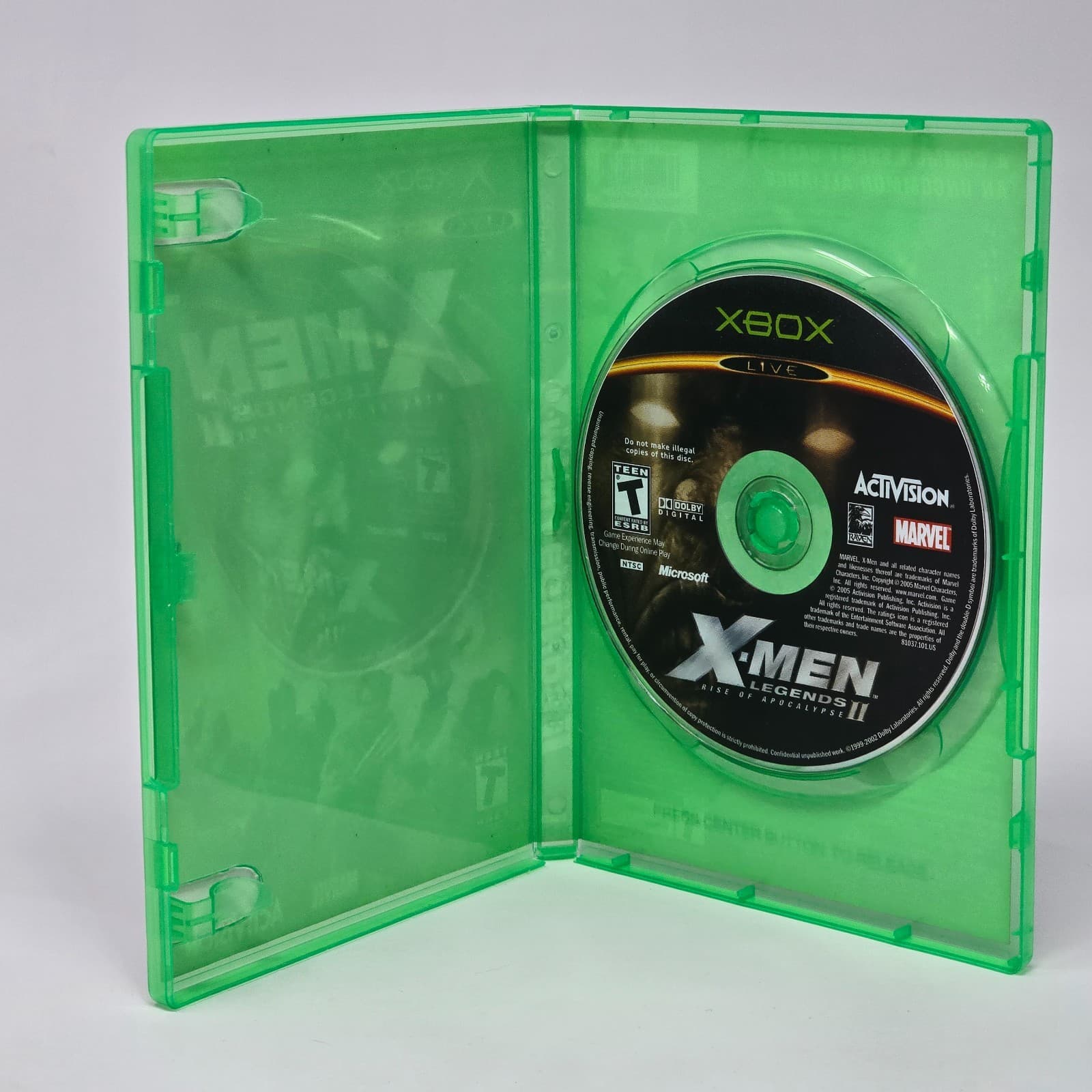 X-Men Legends II 2: Rise of Apocalypse (Original Xbox) Case & Disc TESTED - Thumbnail 2