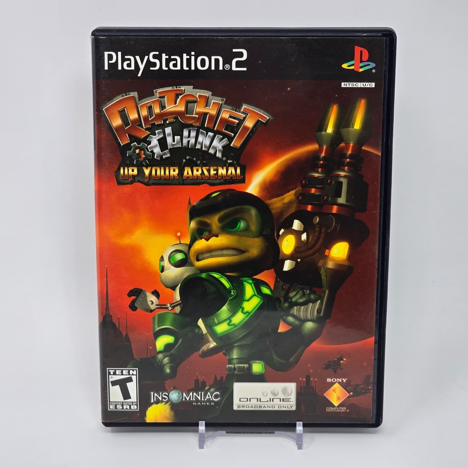 Ratchet & Clank: Up Your Arsenal (PlayStation 2 PS2) Black Case & Disc TESTED