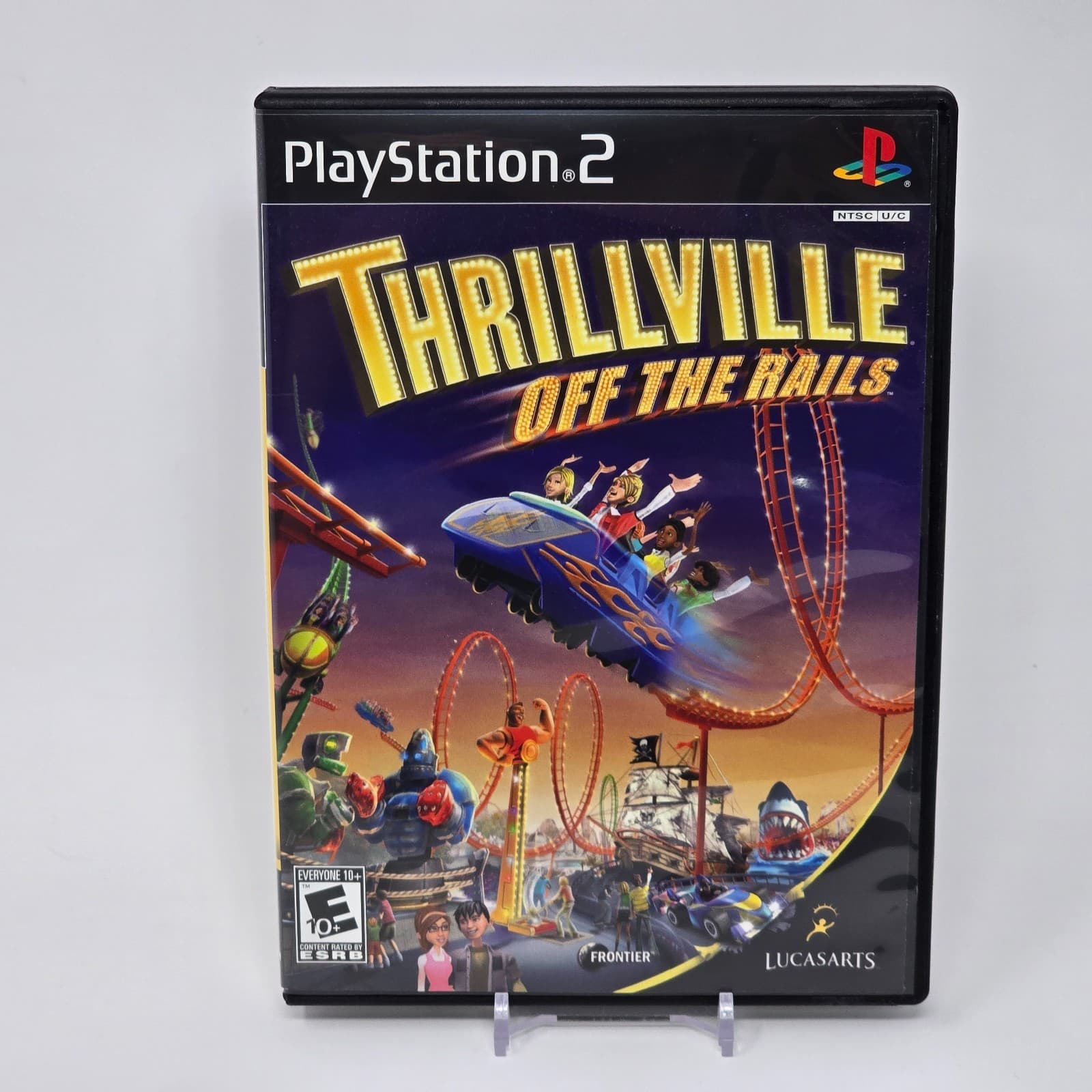 Thrillville: Off the Rails (PlayStation 2 PS2) Case & Disc TESTED