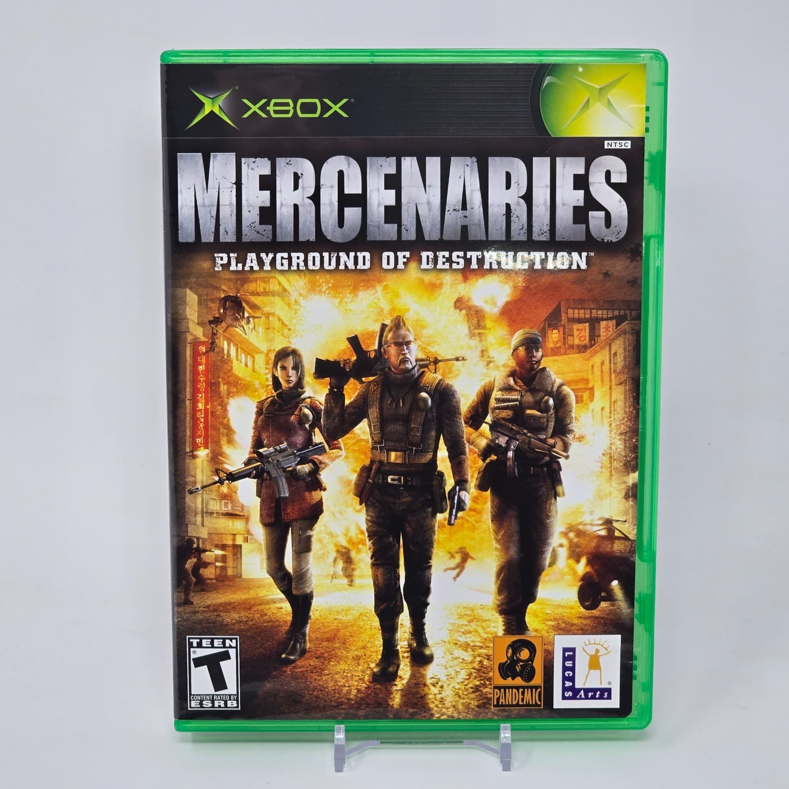 Mercenaries: Playground of Destruction (Original Xbox) Case & Disc TESTED