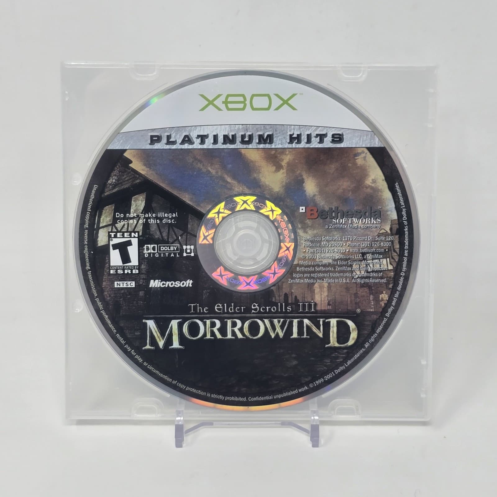 The Elder Scolls III 3: Morrowind (Original Xbox) Platinum Hits Disc TESTED