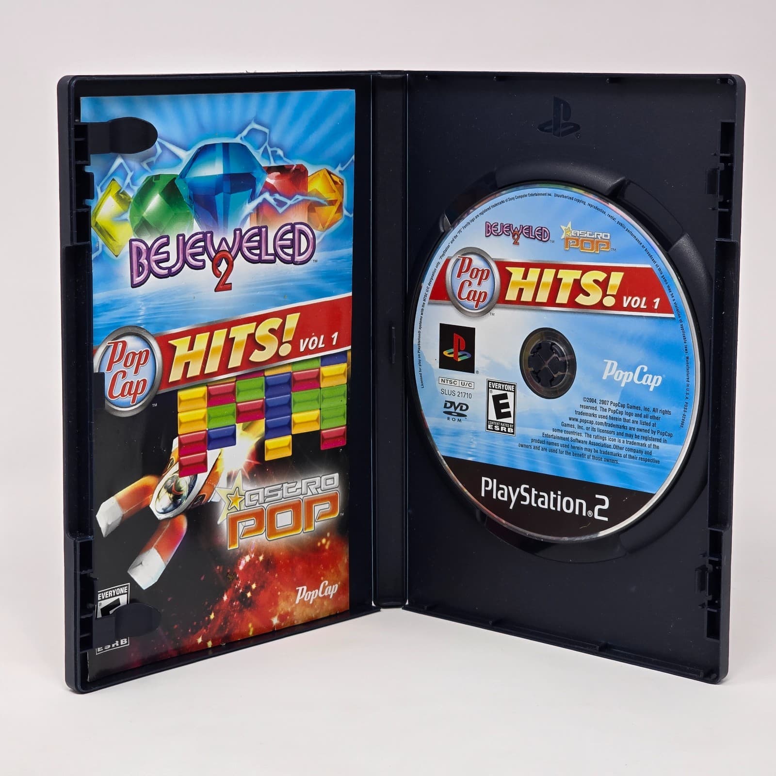 Pop Cap Hits! Vol 1: Bejeweled 2 & Astro Pop (PlayStation 2 PS2) CIB & TESTED - Thumbnail 2