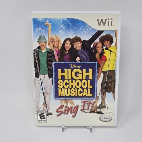 High School Musical: Sing It (Nintendo Wii) Case & Disc TESTED