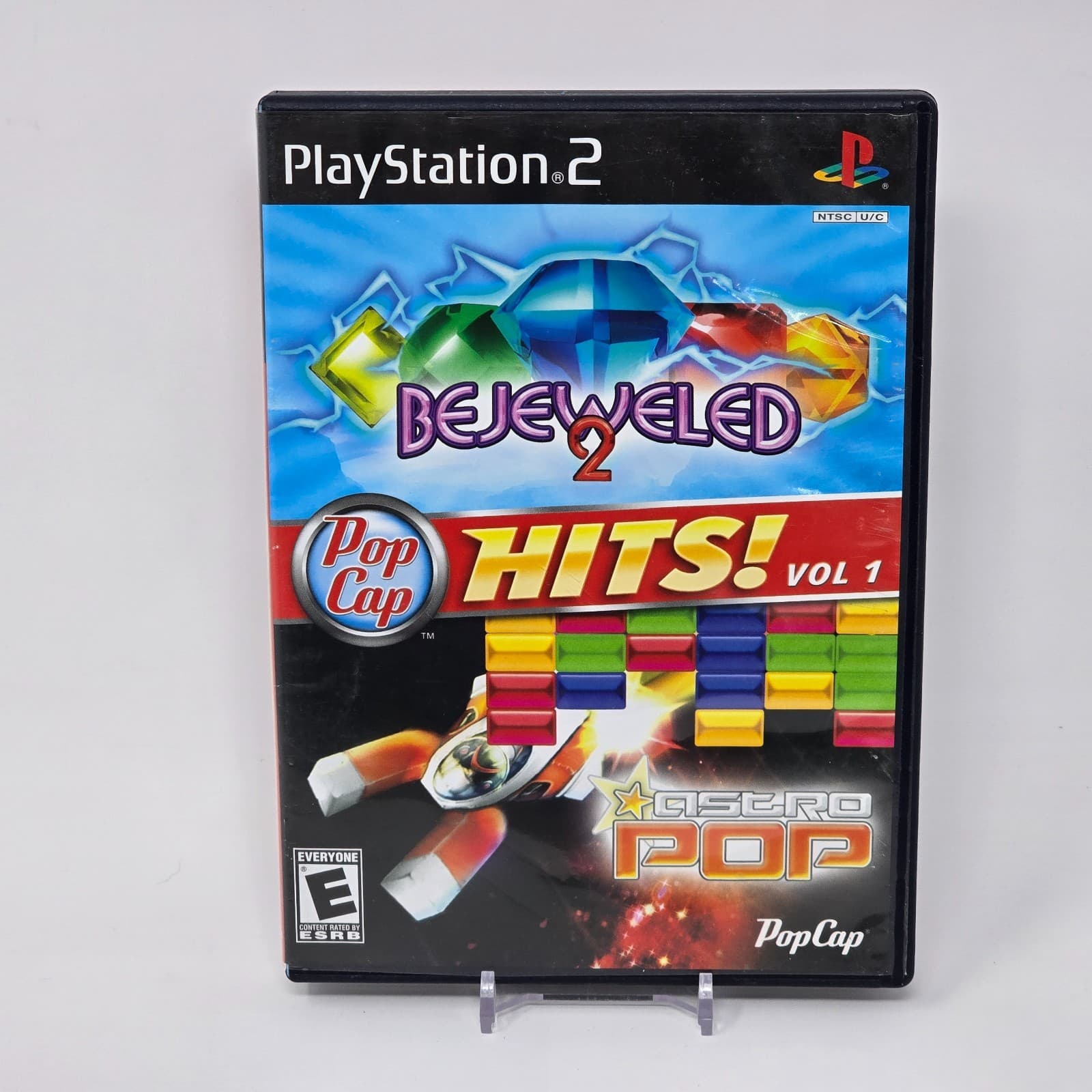 Pop Cap Hits! Vol 1: Bejeweled 2 & Astro Pop (PlayStation 2 PS2) CIB & TESTED