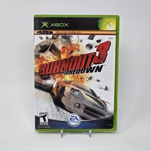 Burnout 3: Takedown (Original Xbox) Black Label CIB COMPLETE & TESTED