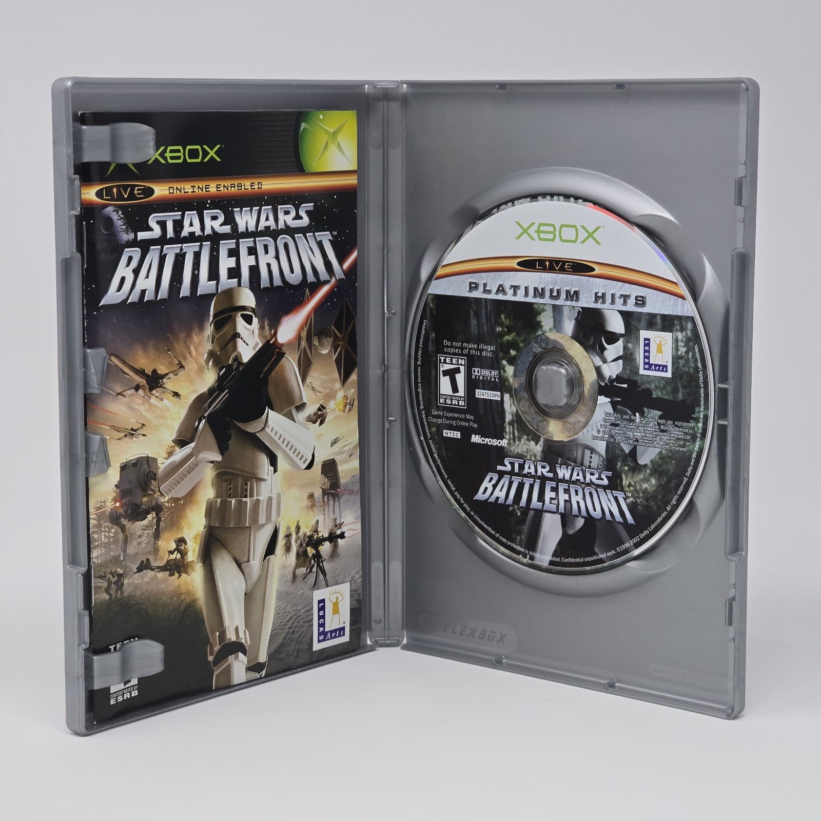 Star Wars: Battlefront (Original Xbox) Platinum Hits CIB COMPLETE & TESTED - Thumbnail 2