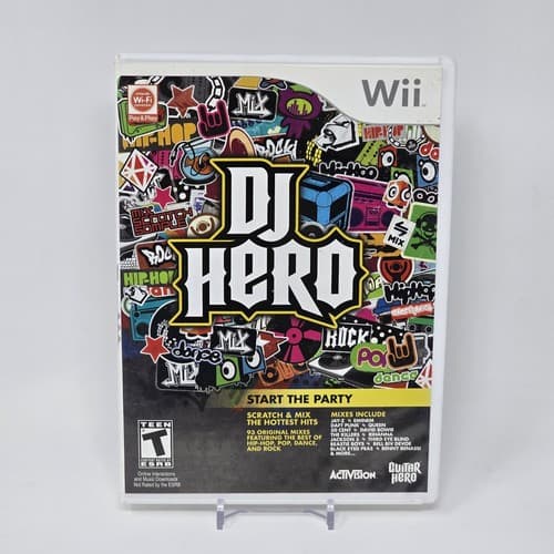 DJ Hero (Nintendo Wii) CIB COMPLETE & TESTED