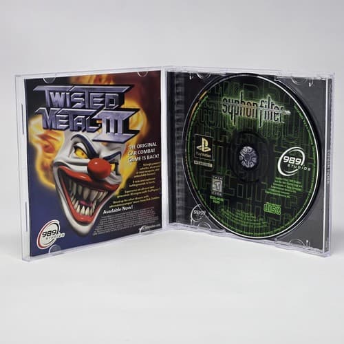 Syphon Filter (PlayStation 1 PS1) Black Label CIB COMPLETE & TESTED - Thumbnail 2