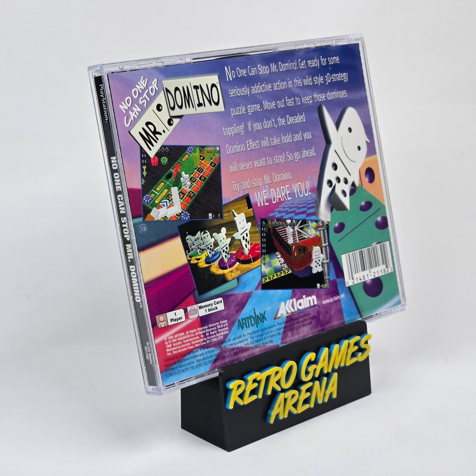 💿REFURBISHED No One Can Stop Mr Domino (PlayStation 1 PS1) CIB COMPLETE💿 - Thumbnail 4