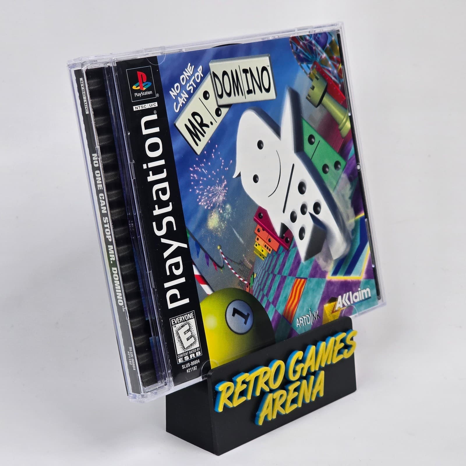 💿REFURBISHED No One Can Stop Mr Domino (PlayStation 1 PS1) CIB COMPLETE💿