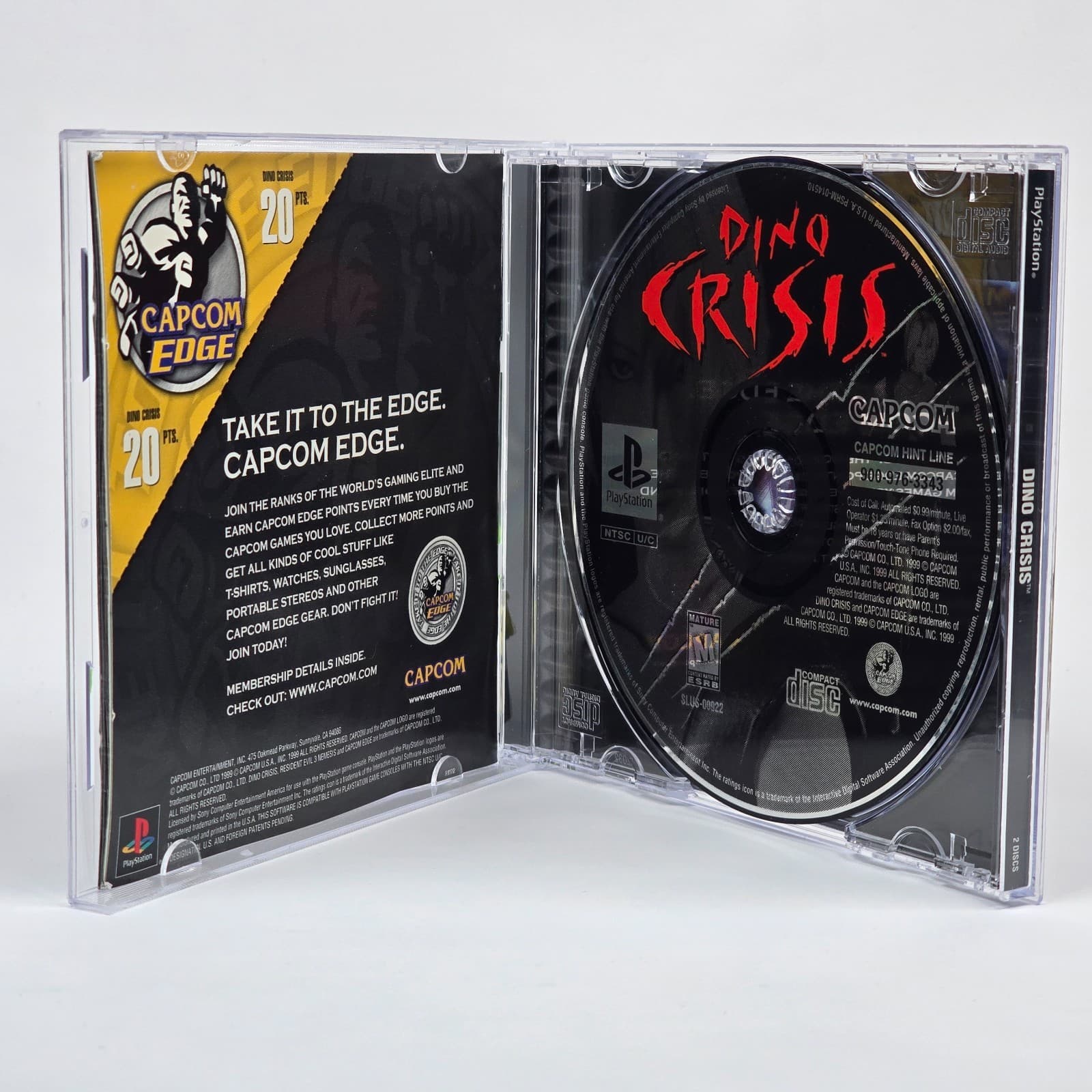 Dino Crisis (PlayStation 1 PS1) CIB COMPLETE (No RE3 Demo Disc) - Thumbnail 2