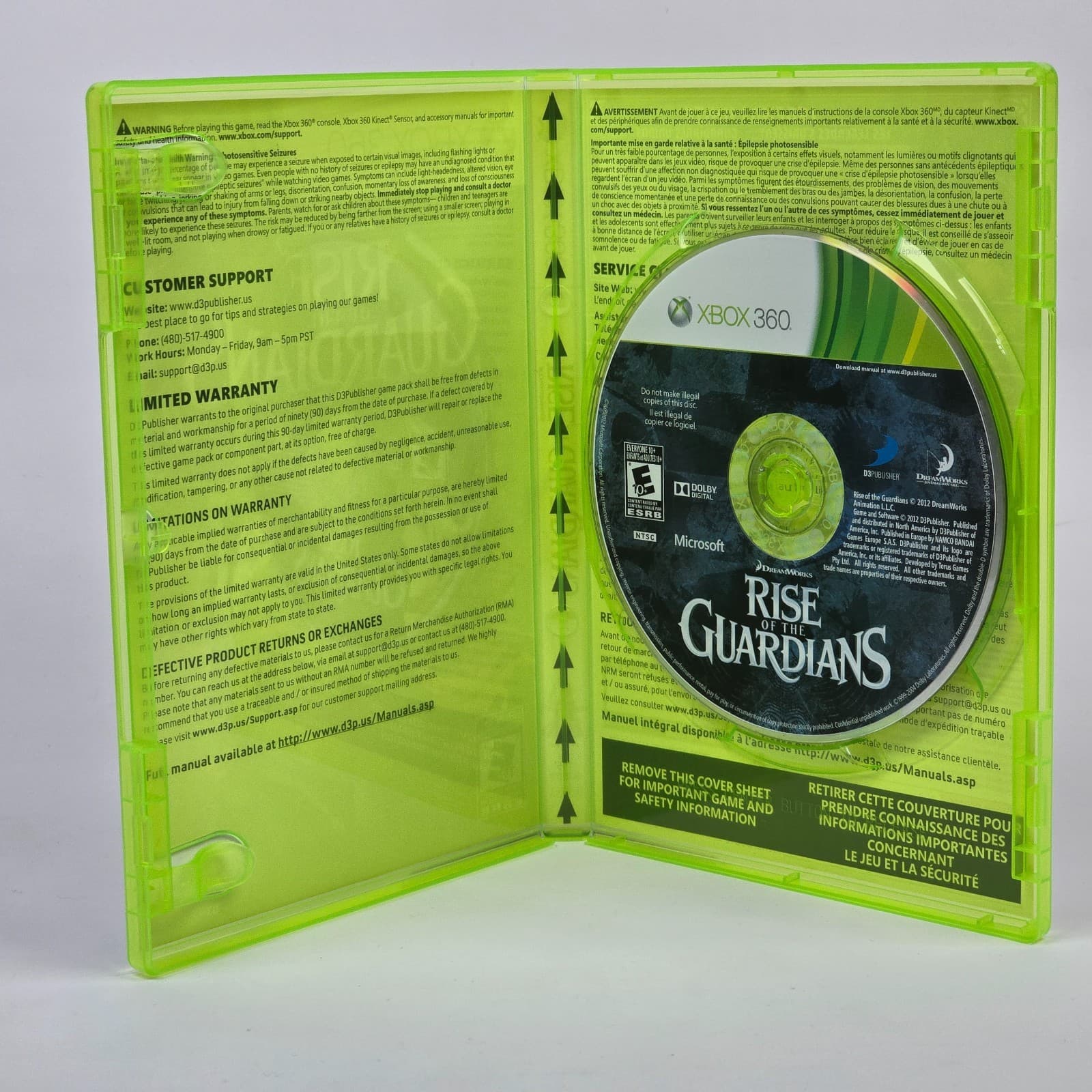 Rise of the Guardians (Xbox 360) CIB COMPLETE - Thumbnail 2