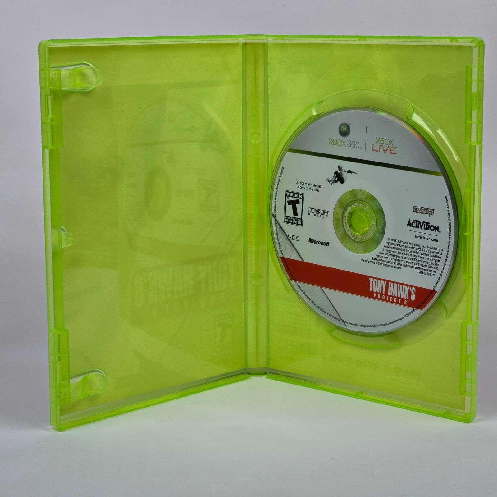 Tony Hawk's Project 8 (Xbox 360) Case & Disc - Thumbnail 2