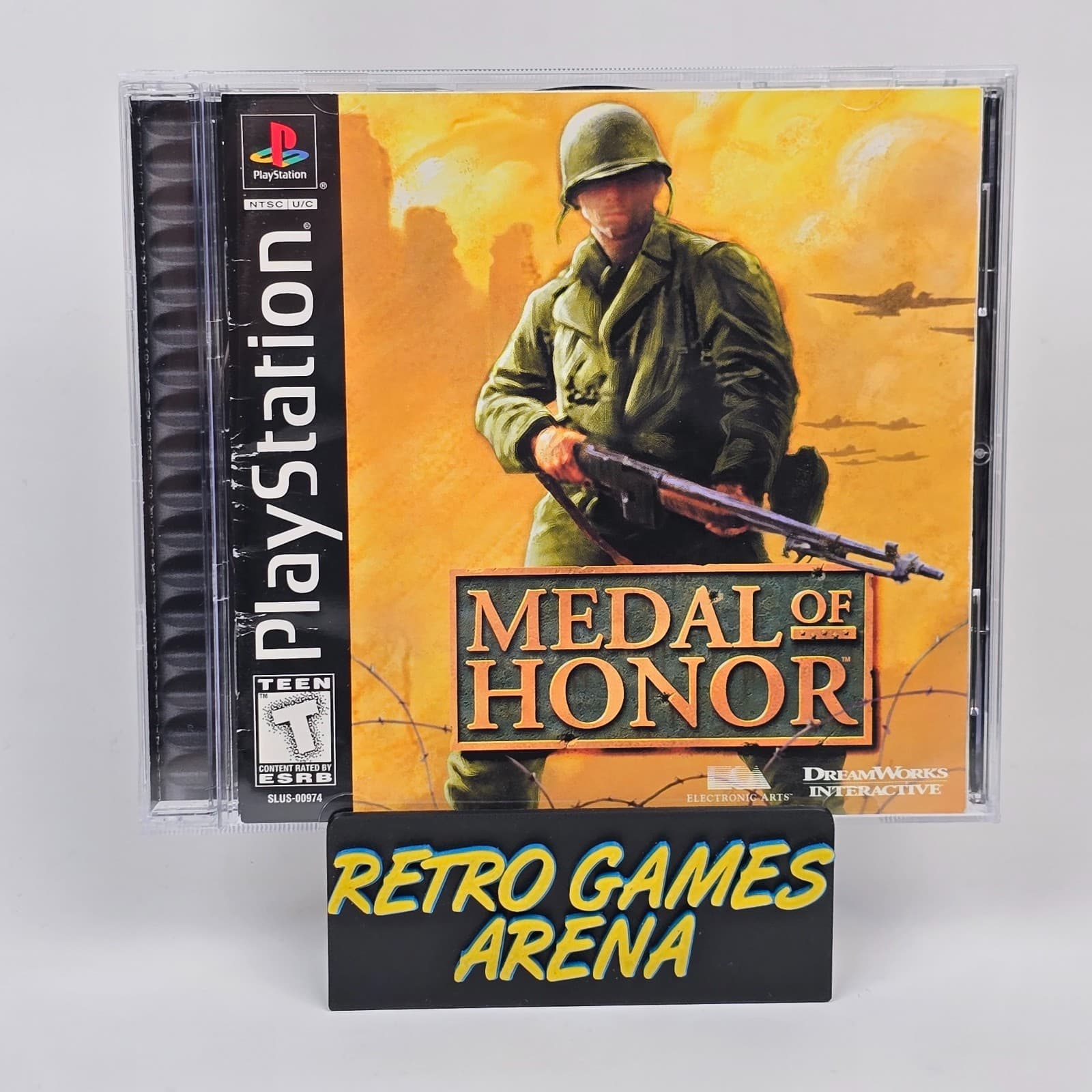 Medal of Honor (PlayStation 1 PS1) Black Label CIB COMPLETE