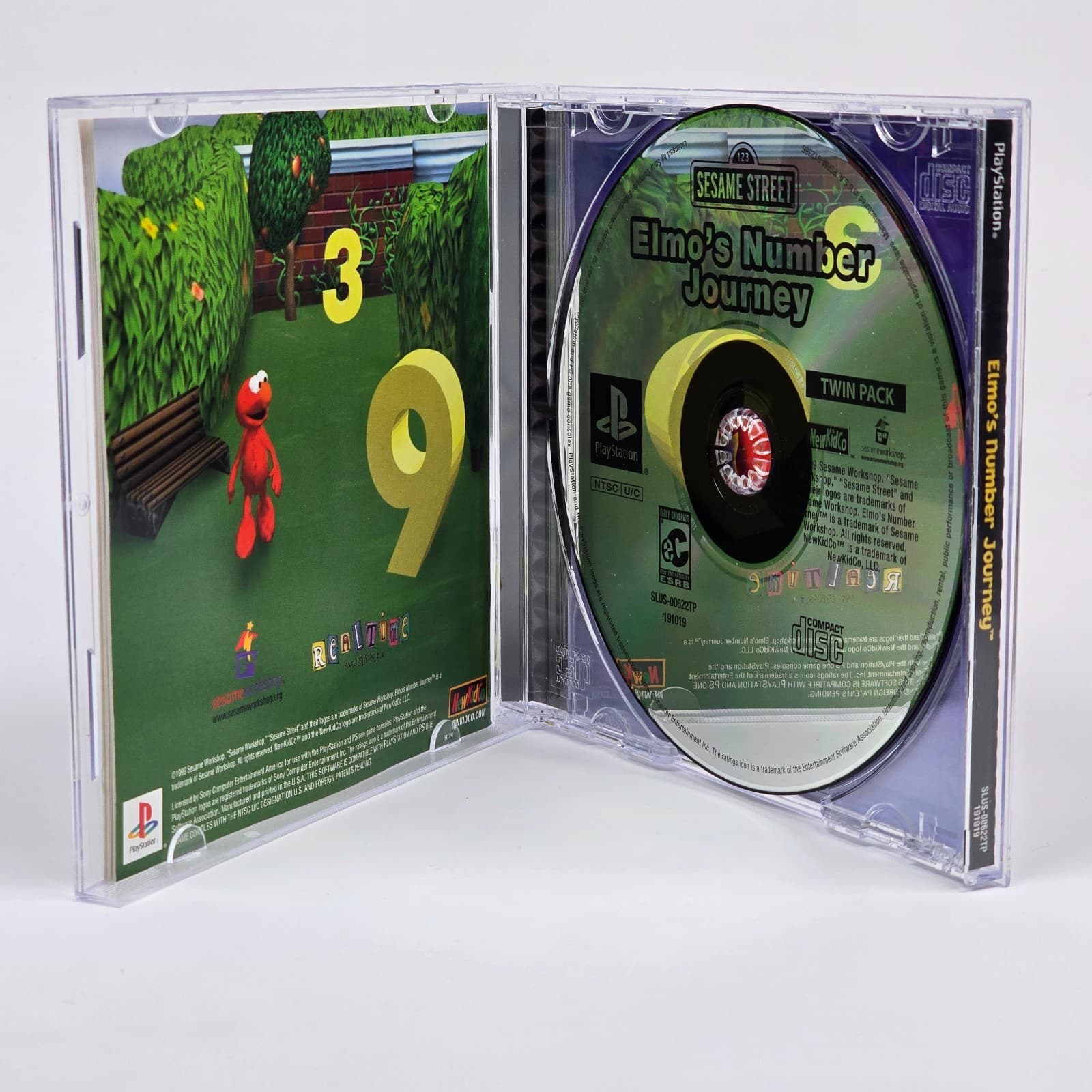 Elmo's Number Journey (PlayStation 1 PS1) Twin Pack Label CIB COMPLETE - Thumbnail 2