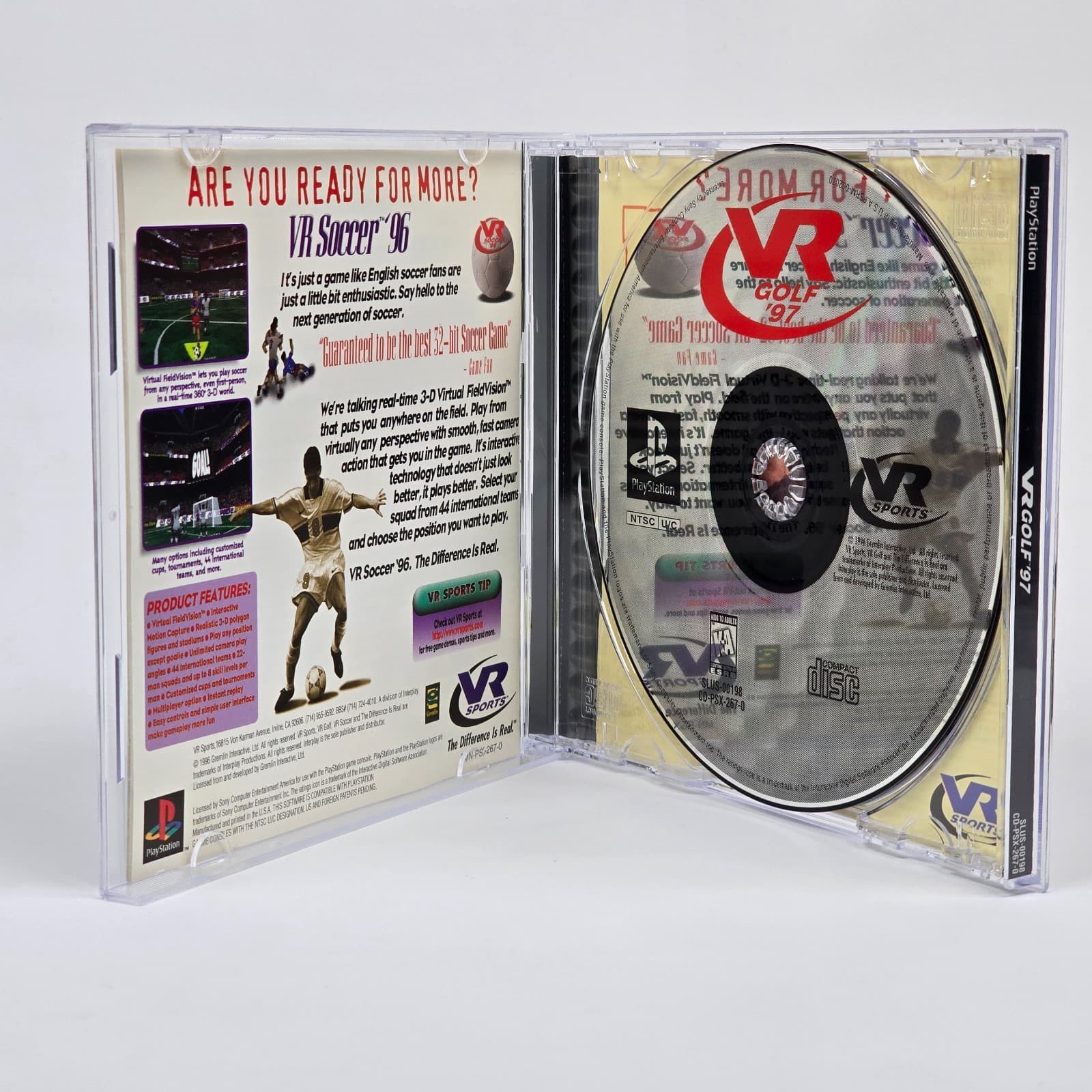 VR Golf 97 (PlayStation 1 PS1) CIB COMPLETE - Thumbnail 2