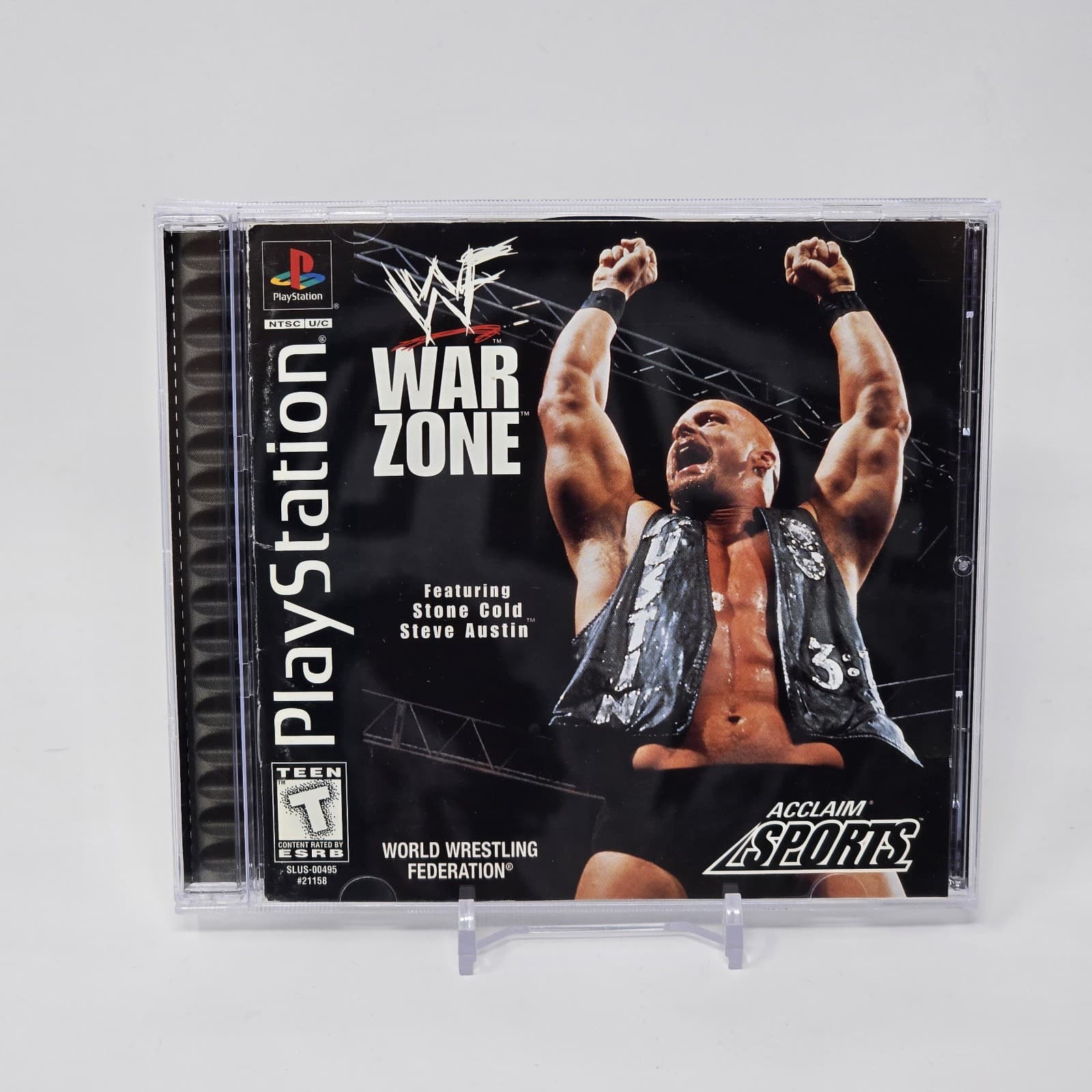 WWF War Zone Warzone (PlayStation 1 PS1) Black Label CIB COMPLETE & TESTED
