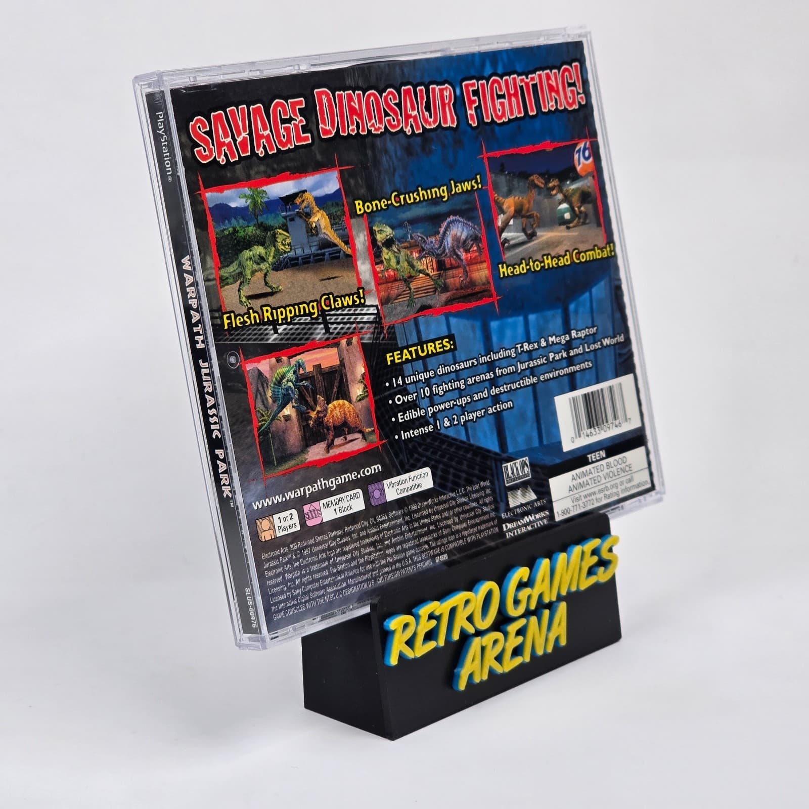 💿REFURBISHED Warpath: Jurassic Park (PlayStation 1 PS1) CIB COMPLETE💿 - Thumbnail 4