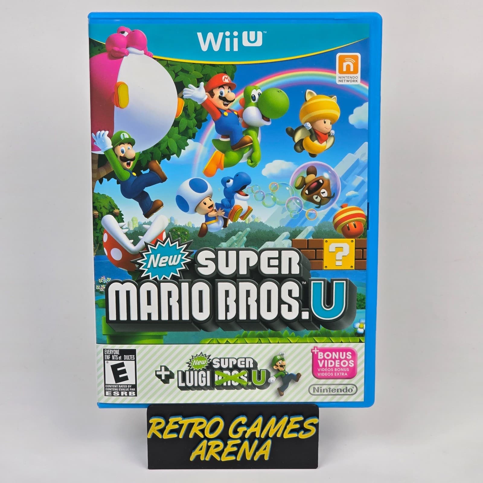 New Super Mario Bros U + New Super Luigi U (Wii U) Case & Disc