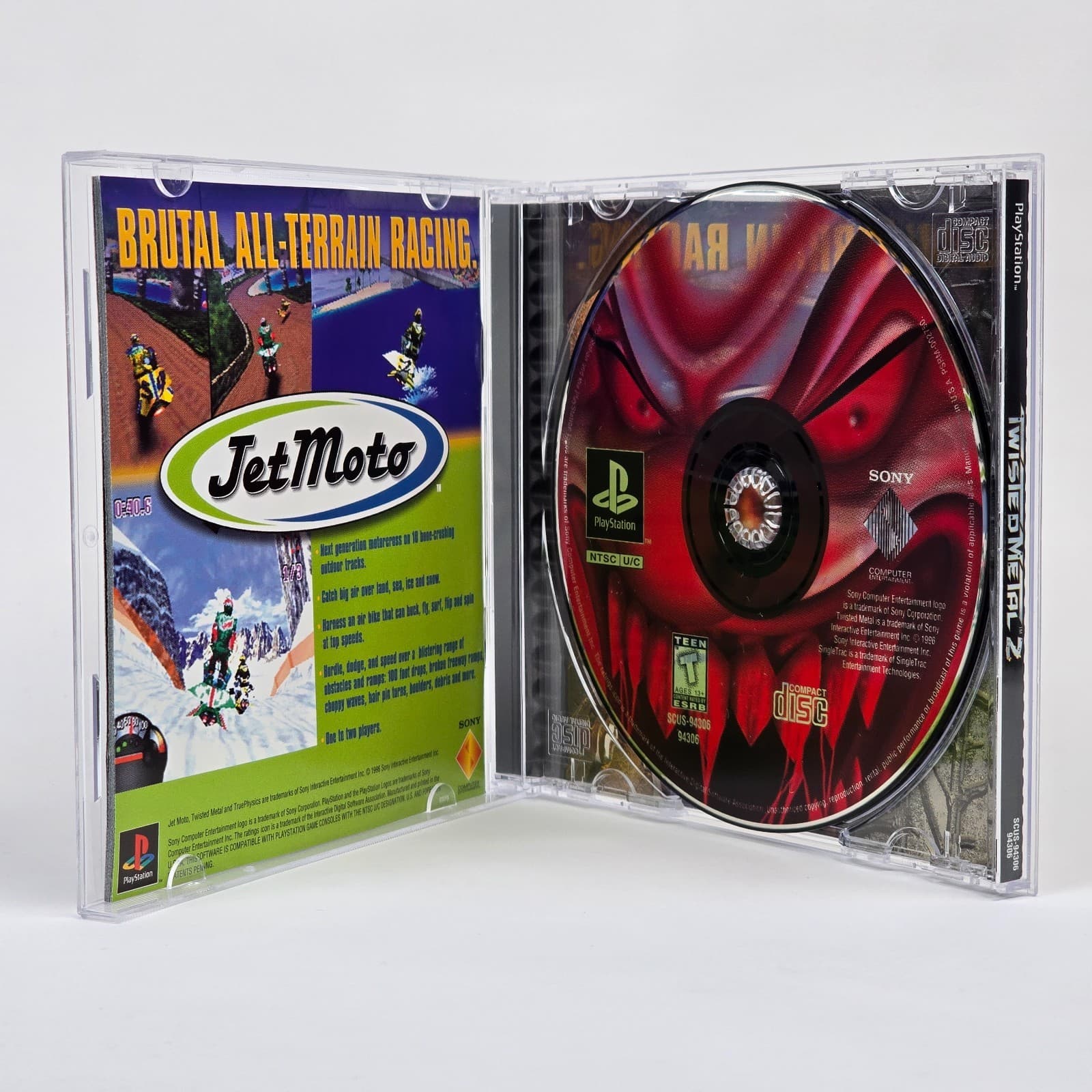 💿REFURBISHED Twisted Metal 2 (PlayStation 1 PS1) Black Label CIB COMPLETE💿 - Thumbnail 2