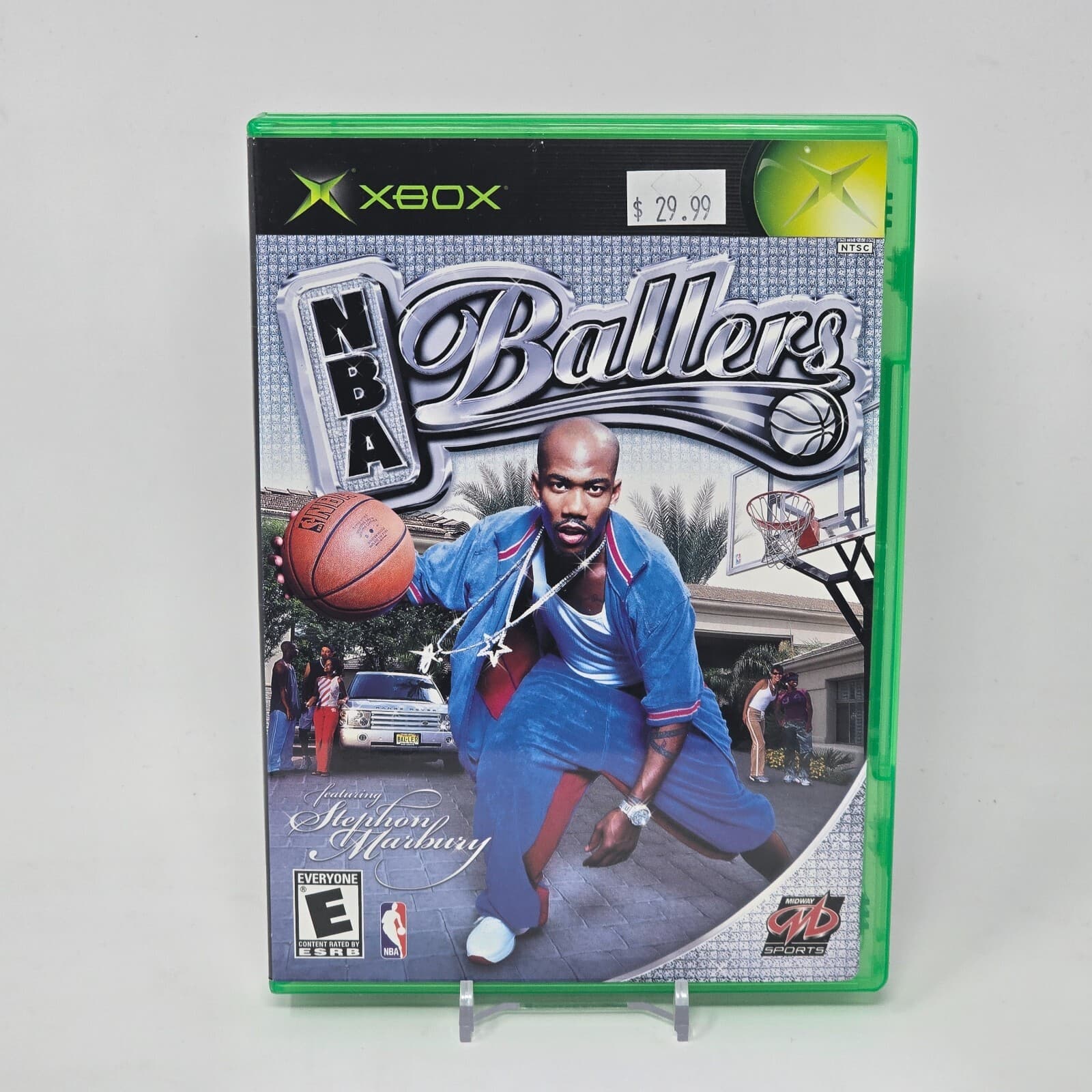 NBA Ballers (Original Xbox) Black Label Case & Disc TESTED