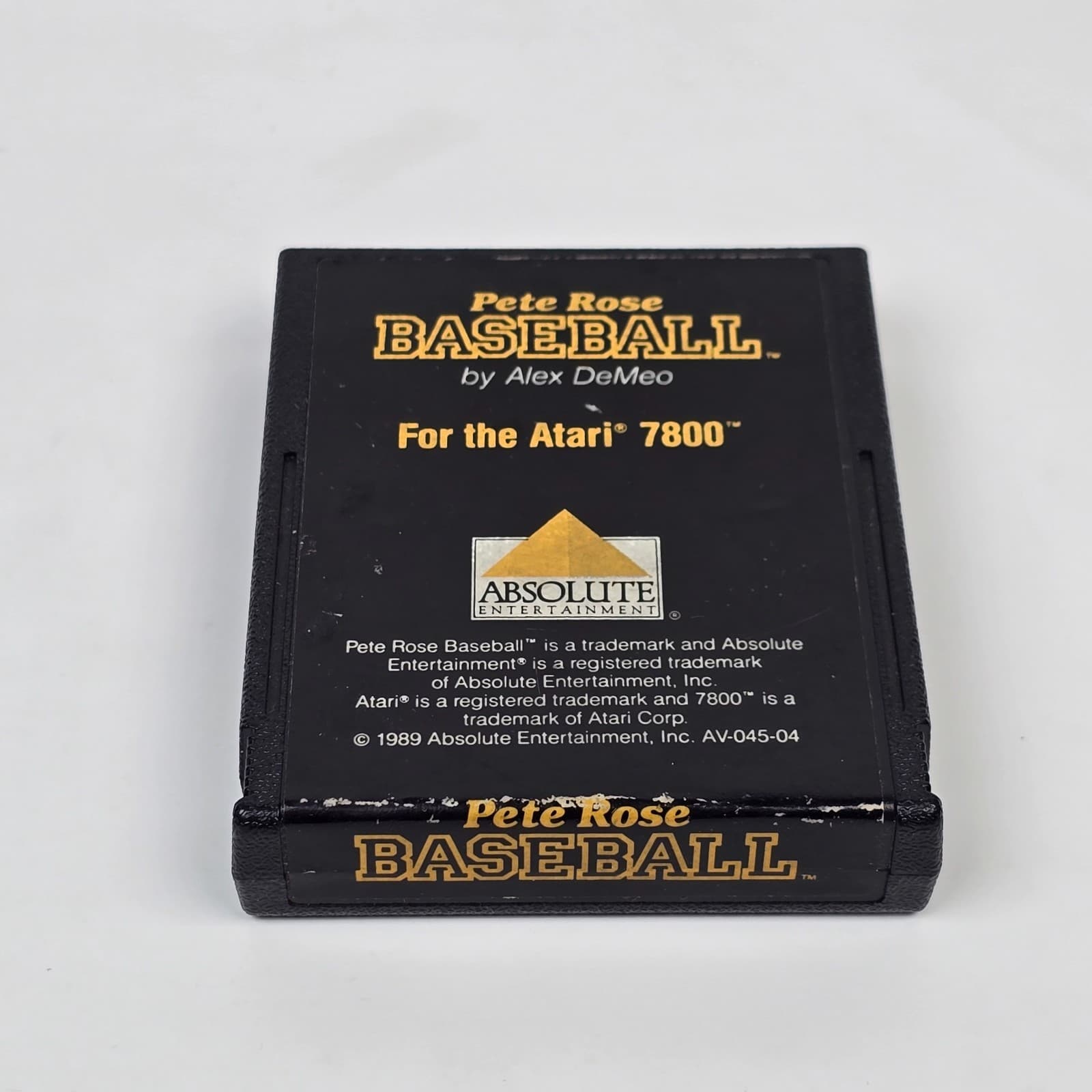 Pete Rose Baseball (Atari 7800) Cartridge TESTED