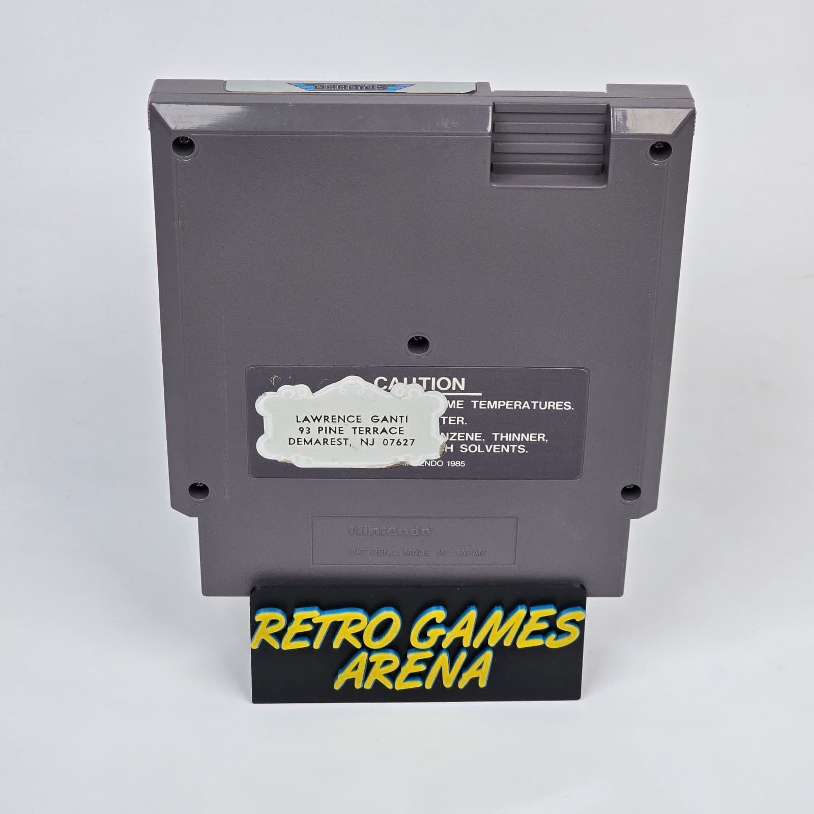 Gradius (Nintendo NES) 5 Screw Cartridge (Sticker on Back) - Thumbnail 2