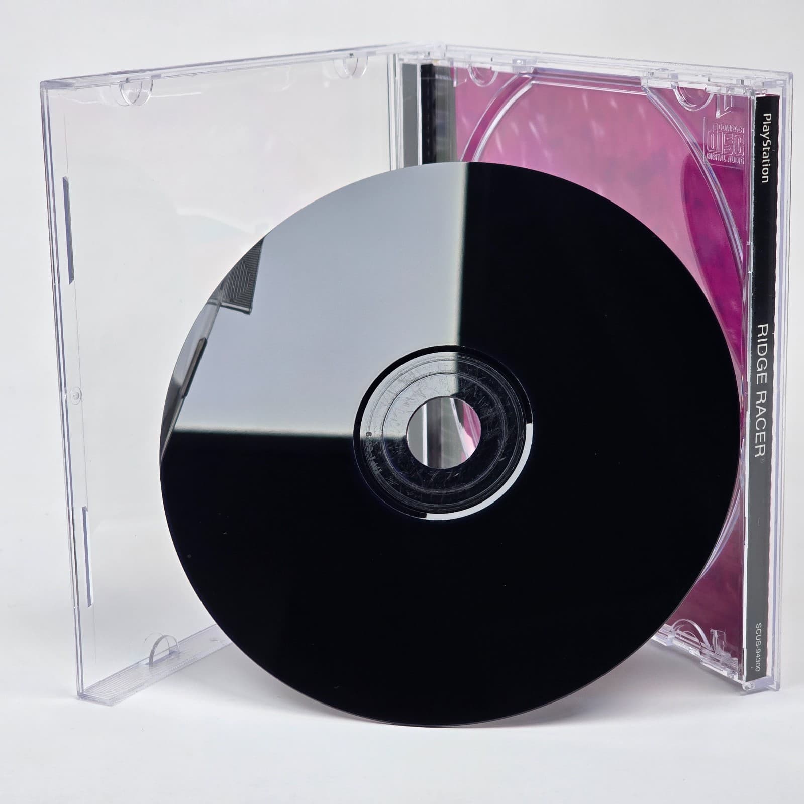Ridge Racer RARE JEWEL CASE VARIANT (PlayStation 1 PS1) Black Label Case & Disc - Thumbnail 2