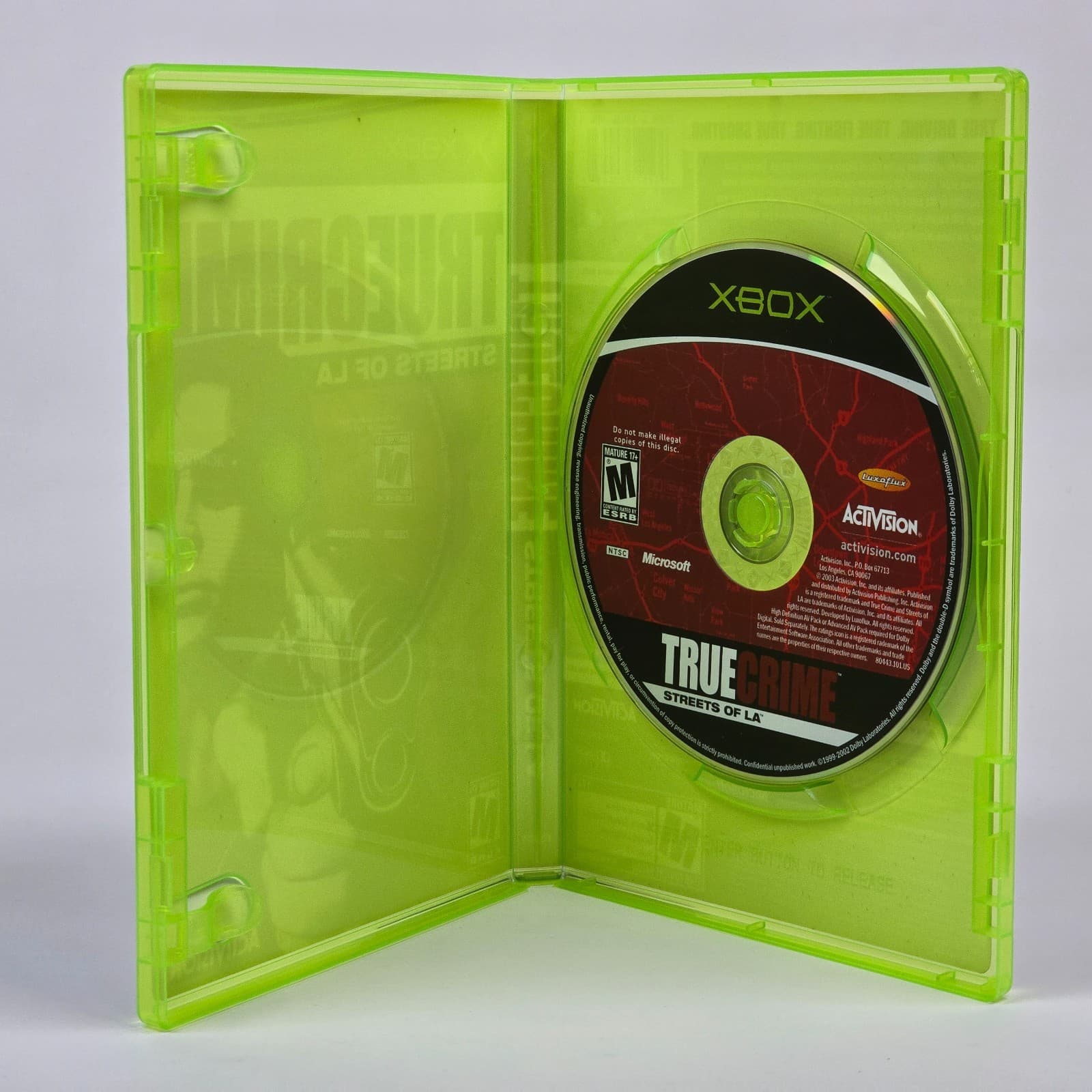 True Crime: Streets of LA (Original Xbox) Black Label Case & Disc - Thumbnail 2