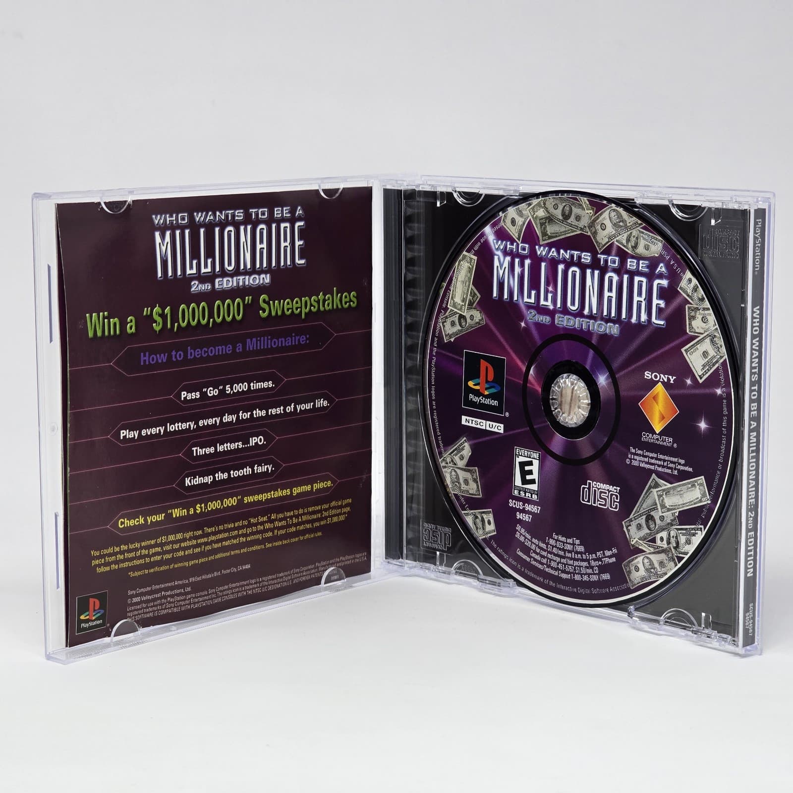 Who Wants to Be a Millionaire: 2nd Edition (PlayStation 1 PS1) Black Label CIB - Thumbnail 2