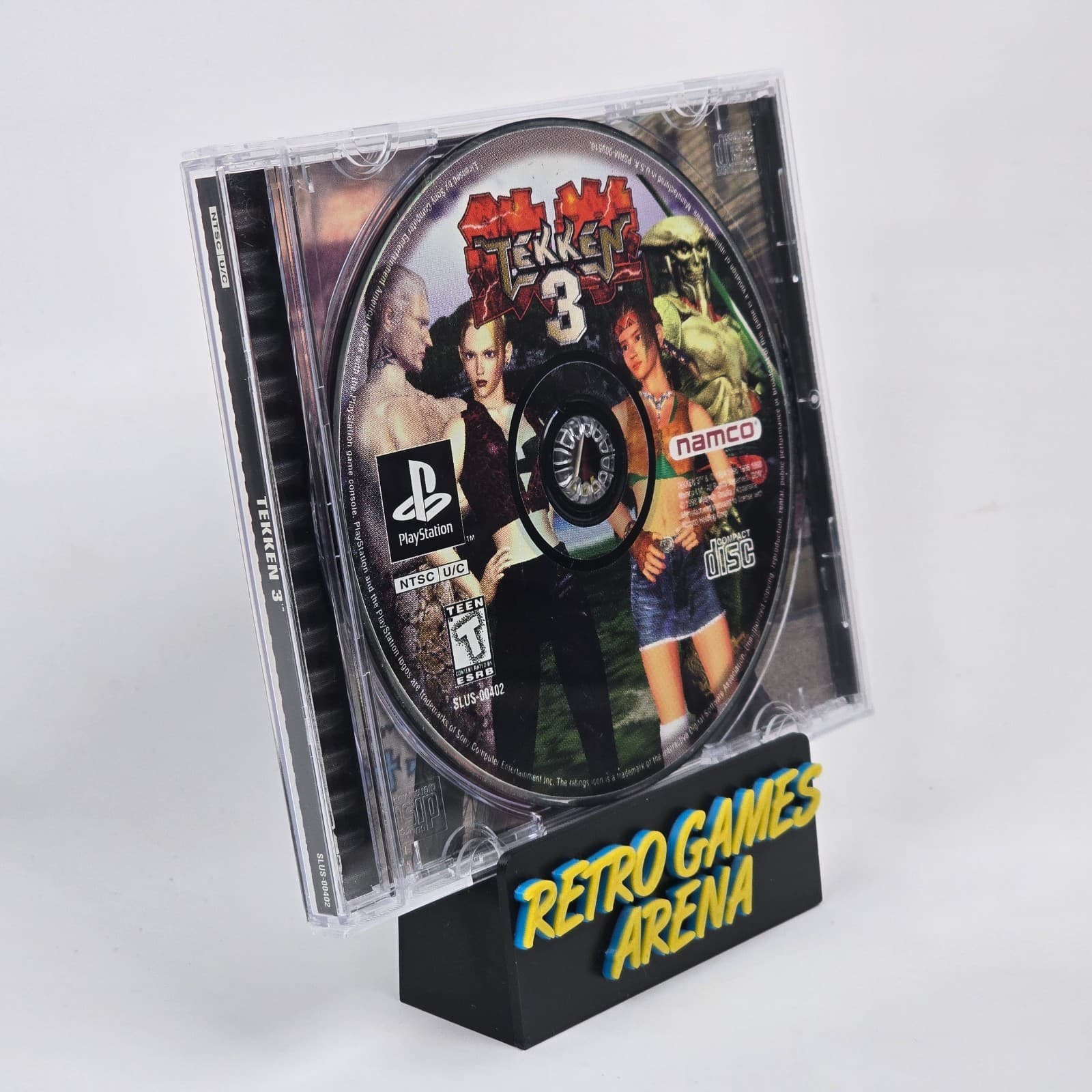 Tekken 3 (PlayStation 1 PS1) Black Label Case & Disc