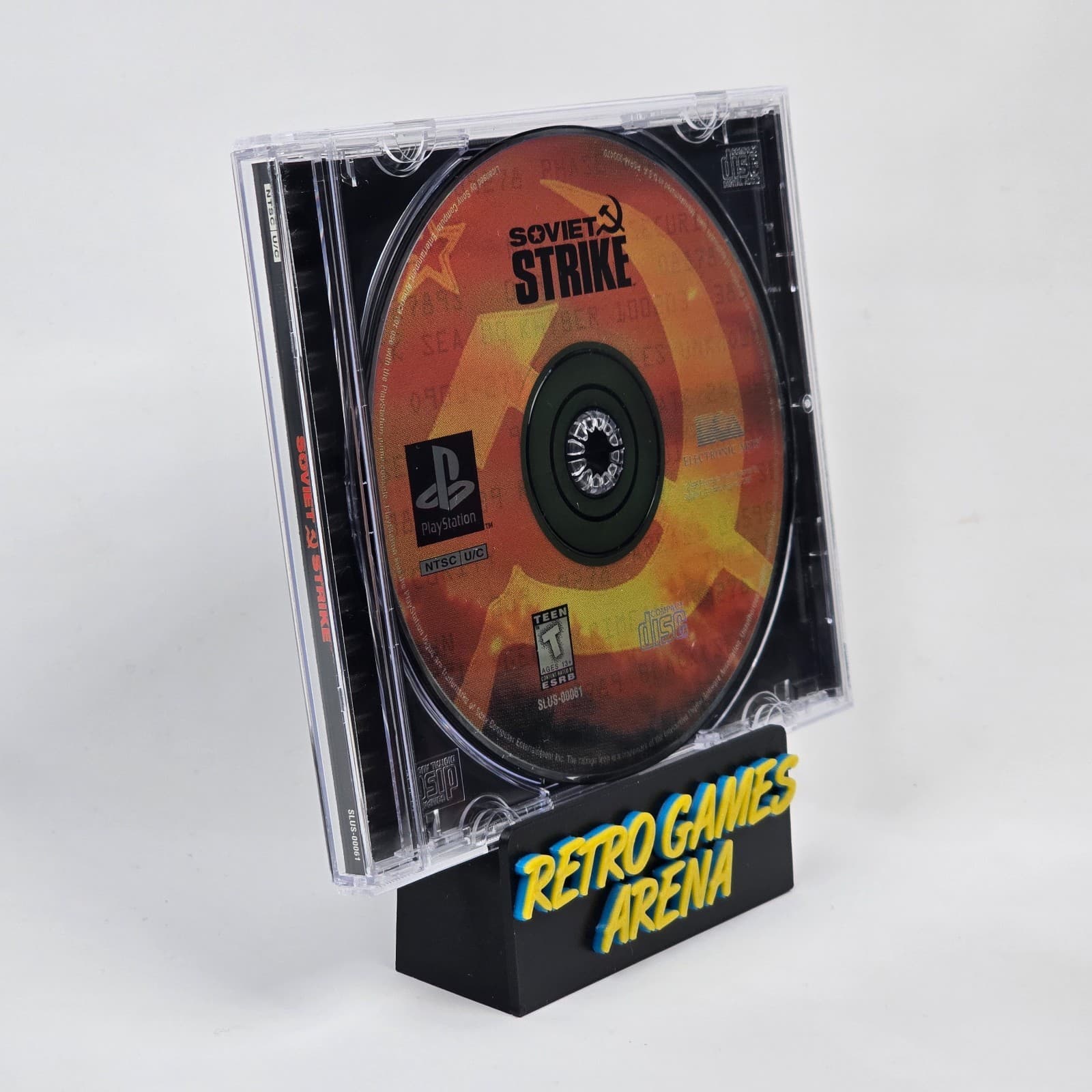 Soviet Strike (PlayStation 1 PS1) Black Label Case & Disc