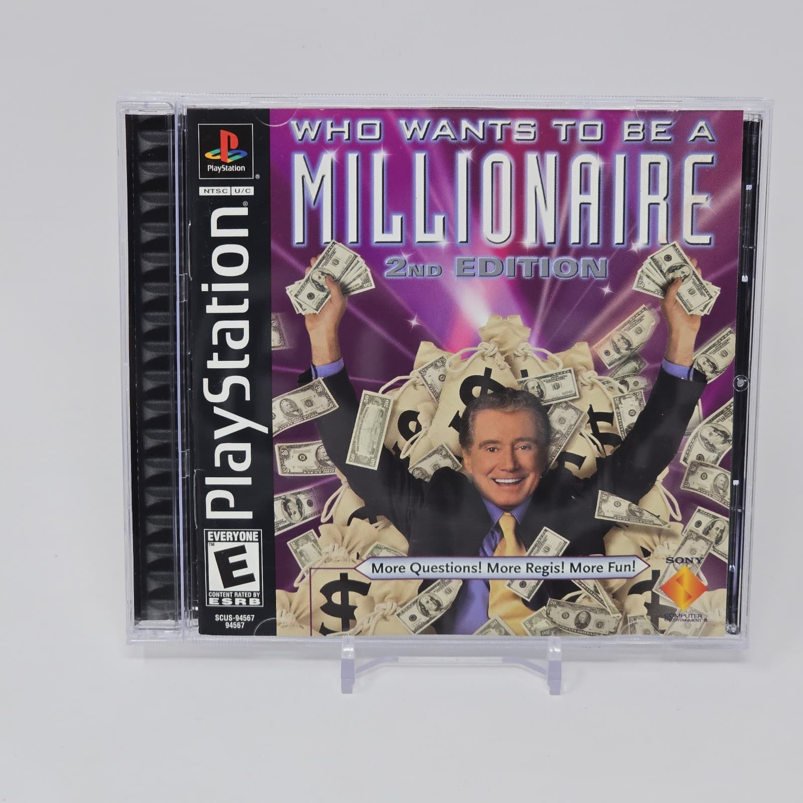 Who Wants to Be a Millionaire: 2nd Edition (PlayStation 1 PS1) Black Label CIB