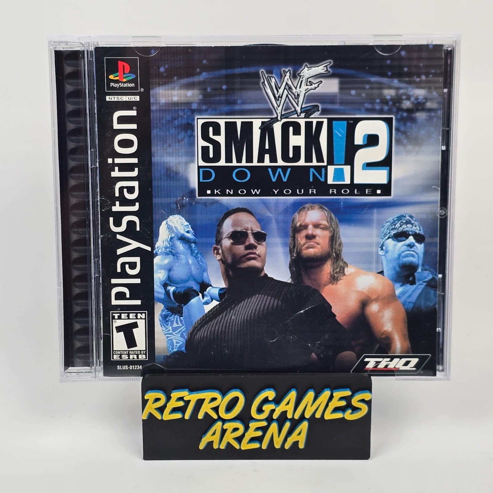 WWF SmackDown 2: Know Your Role (PlayStation 1 PS1) Black Label CIB COMPLETE