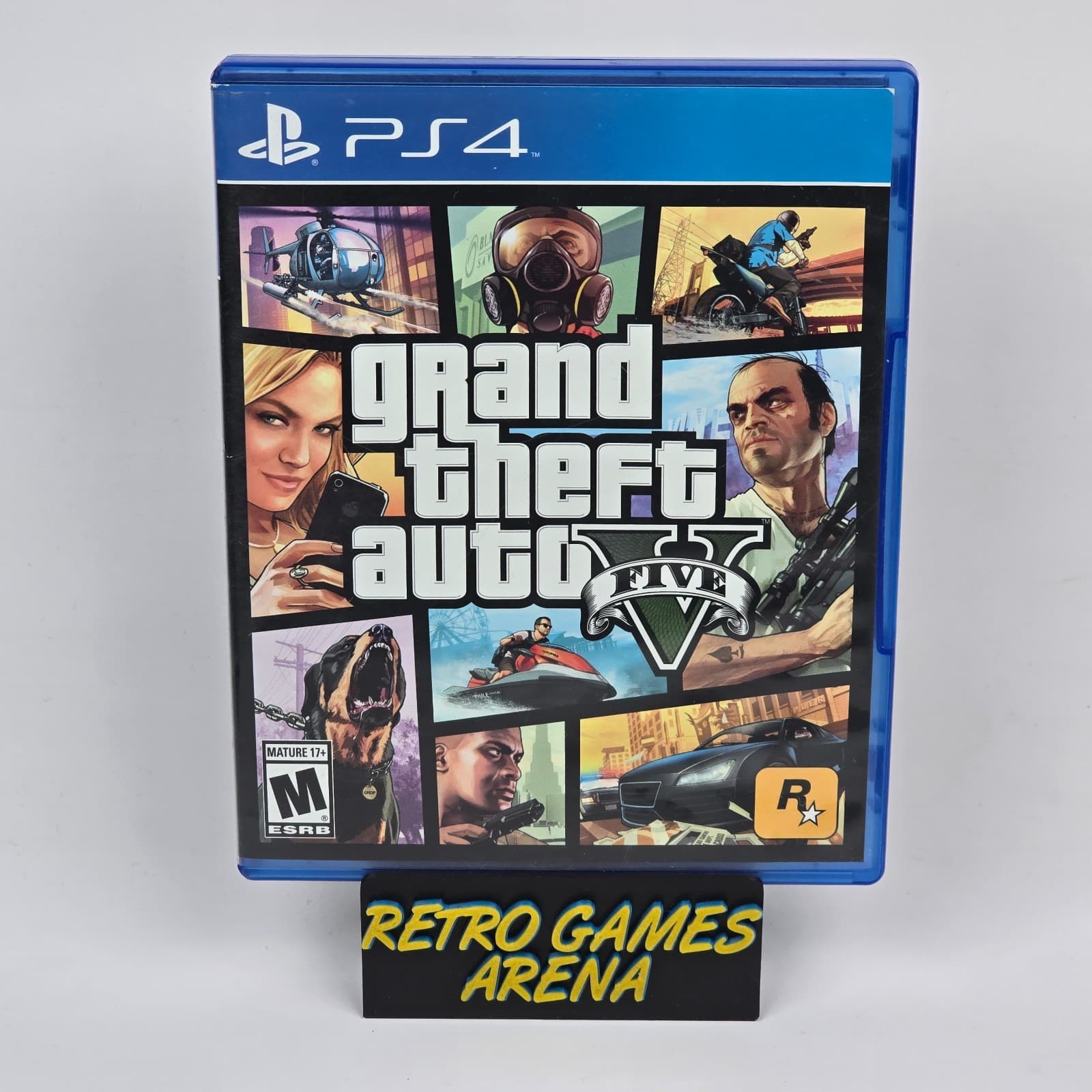 Grand Theft Auto V GTA 5 (PlayStation 4 PS4) Case & Disc