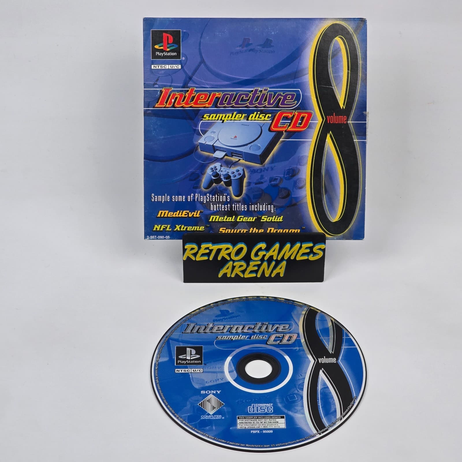Interactive Sampler Disc CD: Volume 8 (PlayStation 1 PS1) CIB COMPLETE