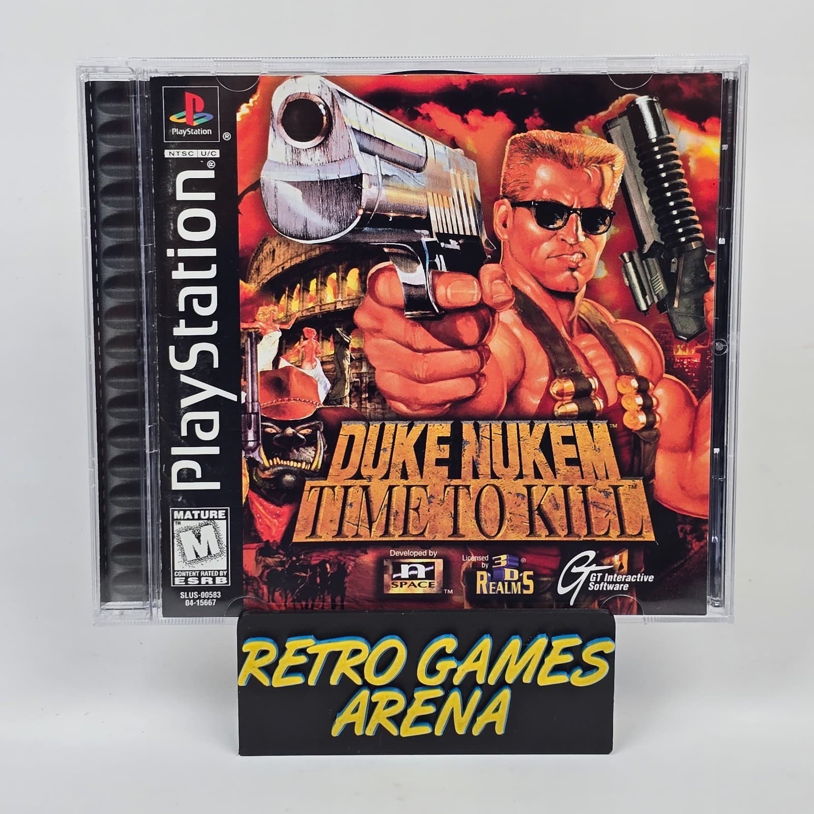Duke Nukem: Time to Kill (PlayStation 1 PS1) Black Label CIB COMPLETE