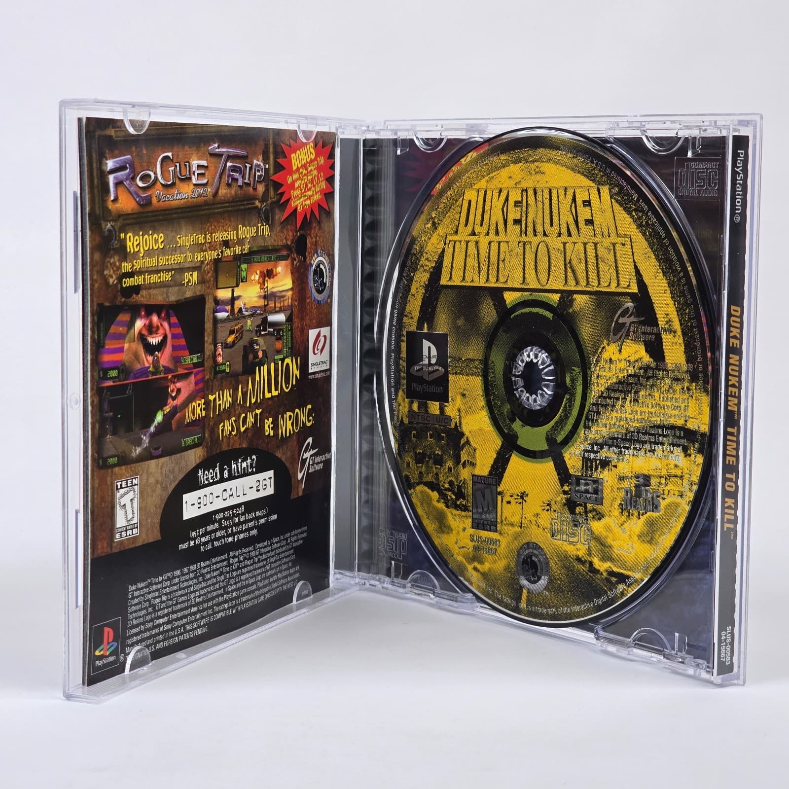 Duke Nukem: Time to Kill (PlayStation 1 PS1) Black Label CIB COMPLETE - Thumbnail 2