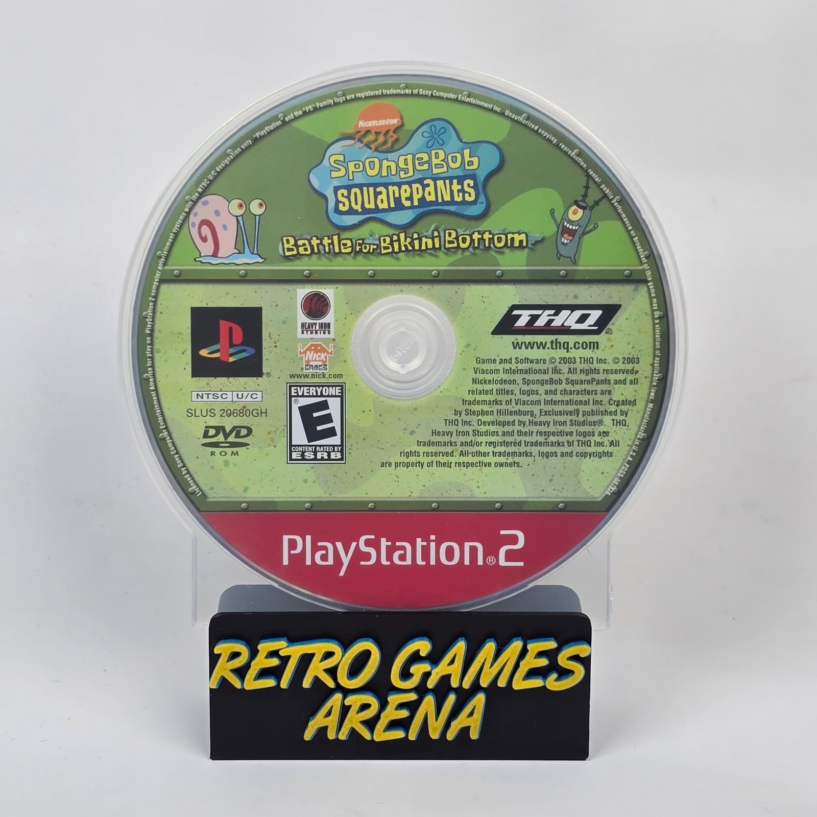 SpongeBob SquarePants: Battle for Bikini Bottom (PlayStation 2 PS2) GH Disc