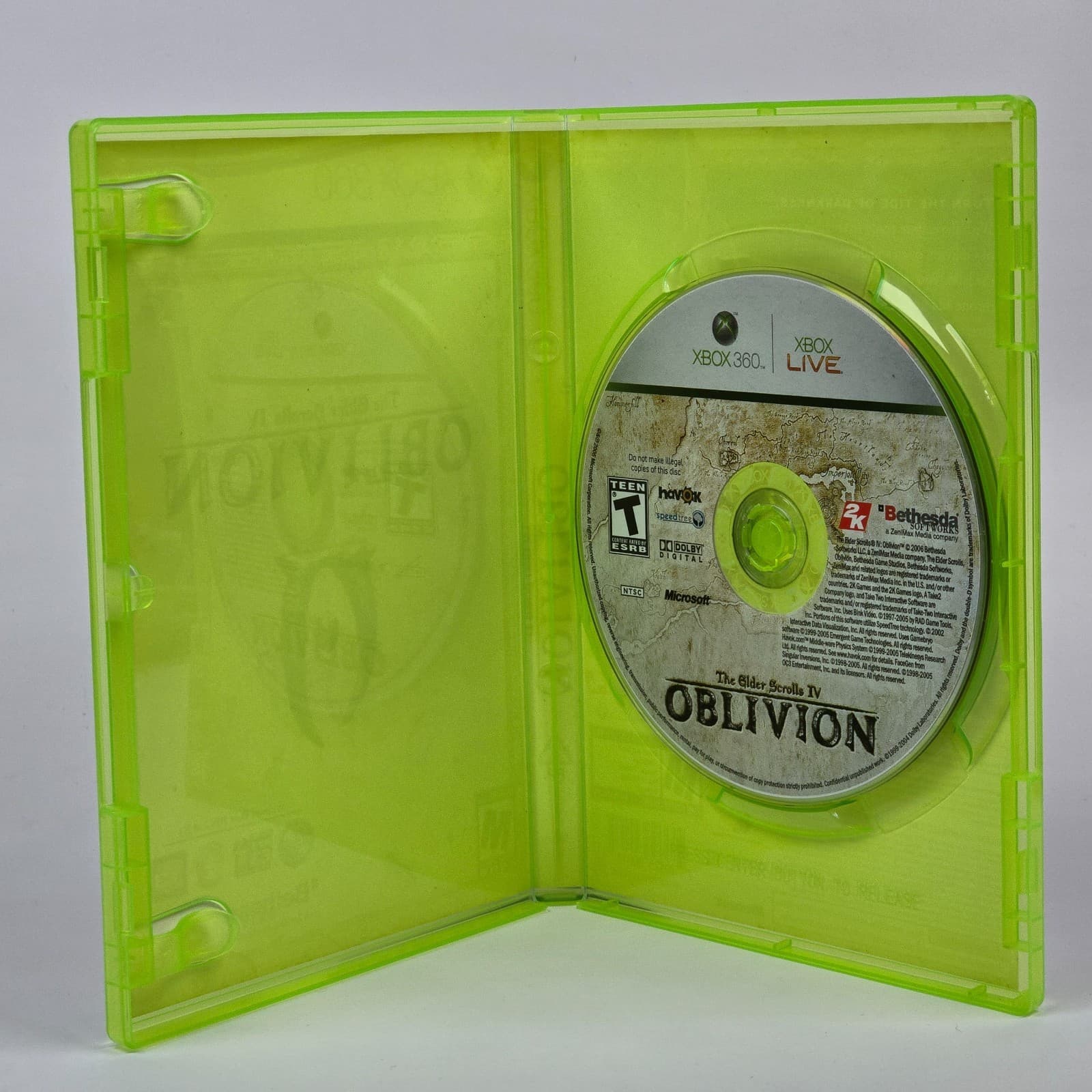 The Elder Scrolls IV 4: Oblivion (Xbox 360) Case & Disc - Thumbnail 2