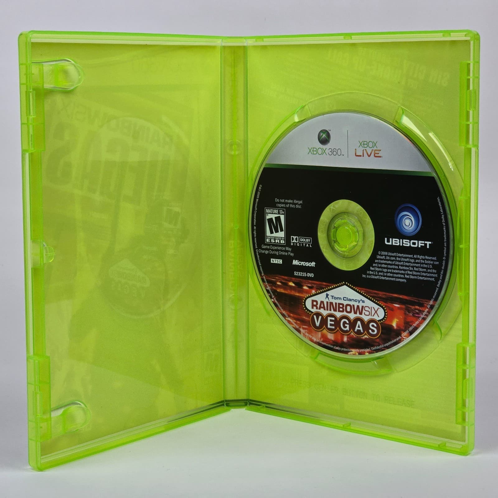 Rainbow Six: Vegas (Xbox 360) Case & Disc - Thumbnail 2