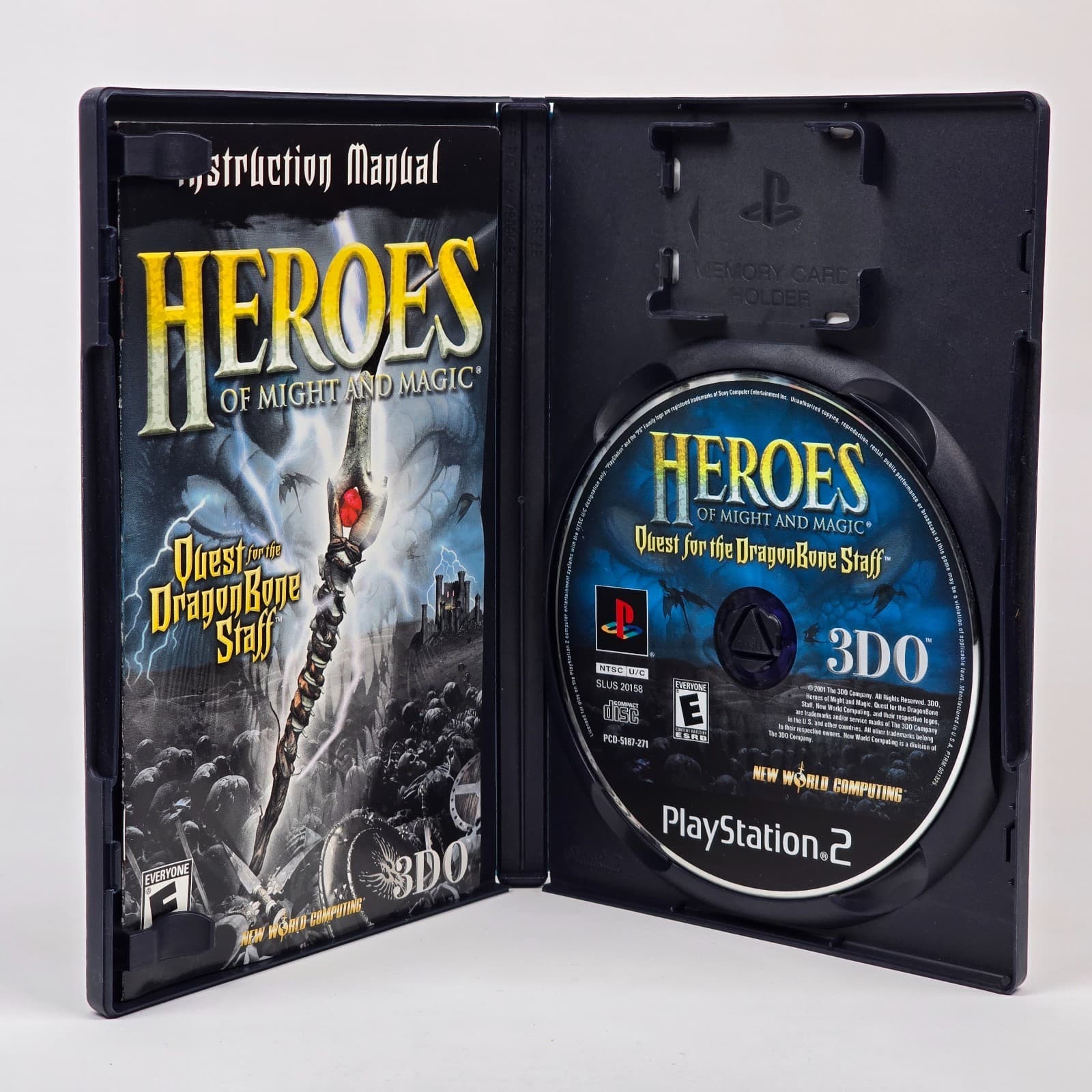 Heroes of Might and Magic: Dragon Bone Staff (PlayStation 2 PS2) CIB COMPLETE - Thumbnail 2
