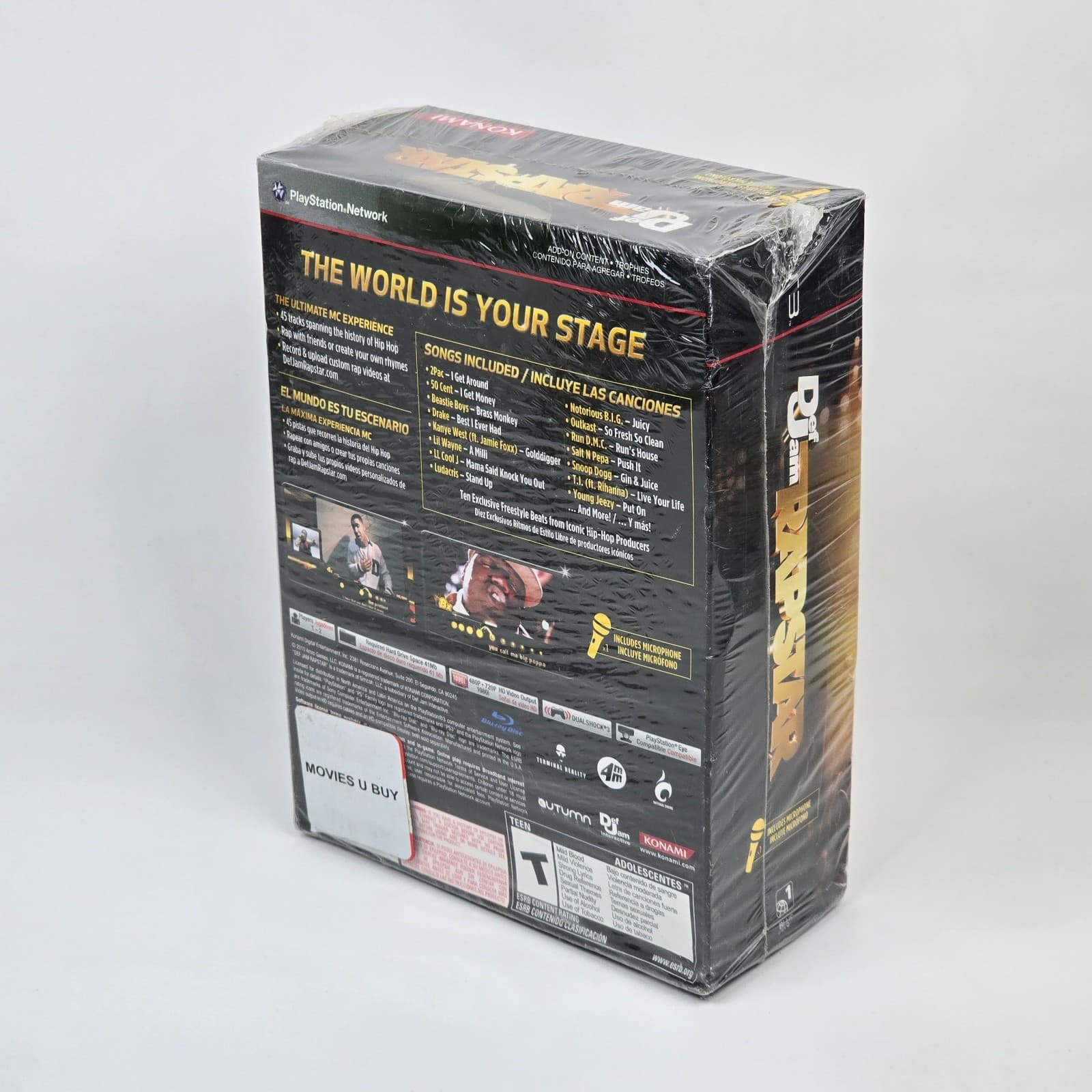 Def Jam RapStar with Mic (PlayStation 3 PS3) BRAND NEW FACTORY SEALED - Thumbnail 2