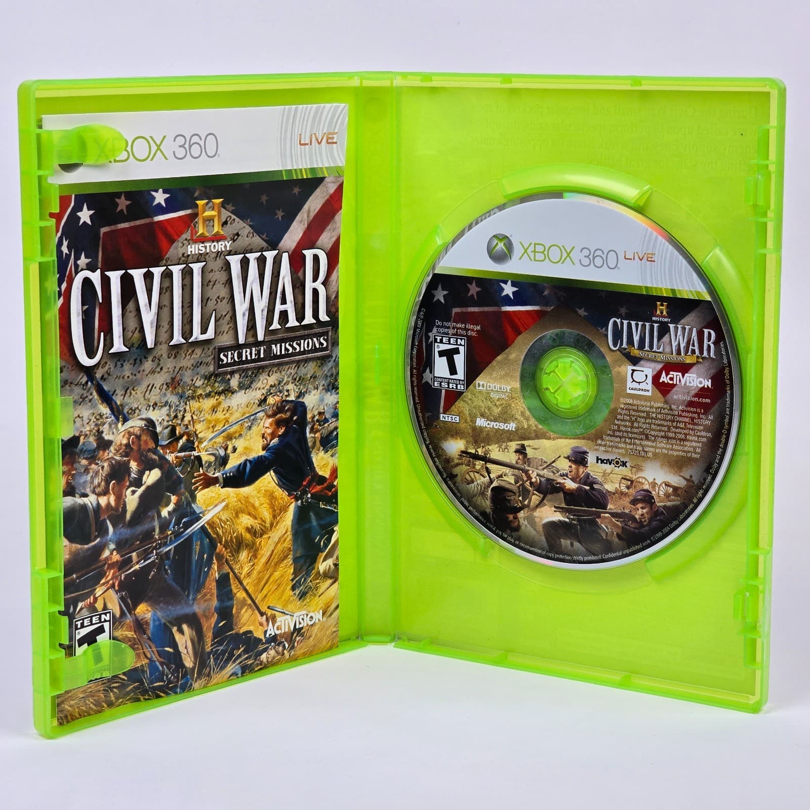 History: Civil War - Secret Missions (Xbox 360) CIB COMPLETE - Thumbnail 2
