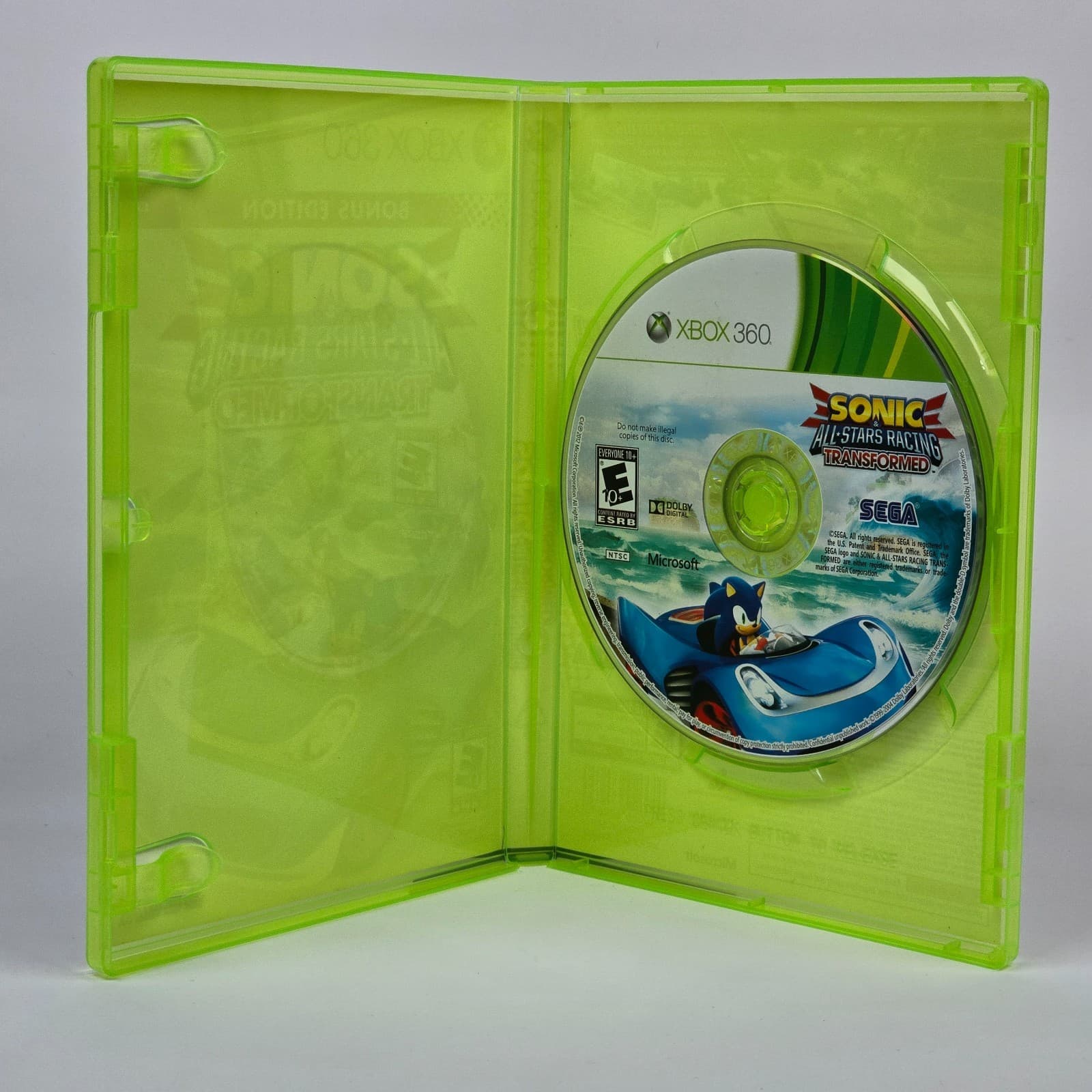 Sonic & All-Stars Racing Transformed - Bonus Edition (Xbox 360) Case & Disc - Thumbnail 2