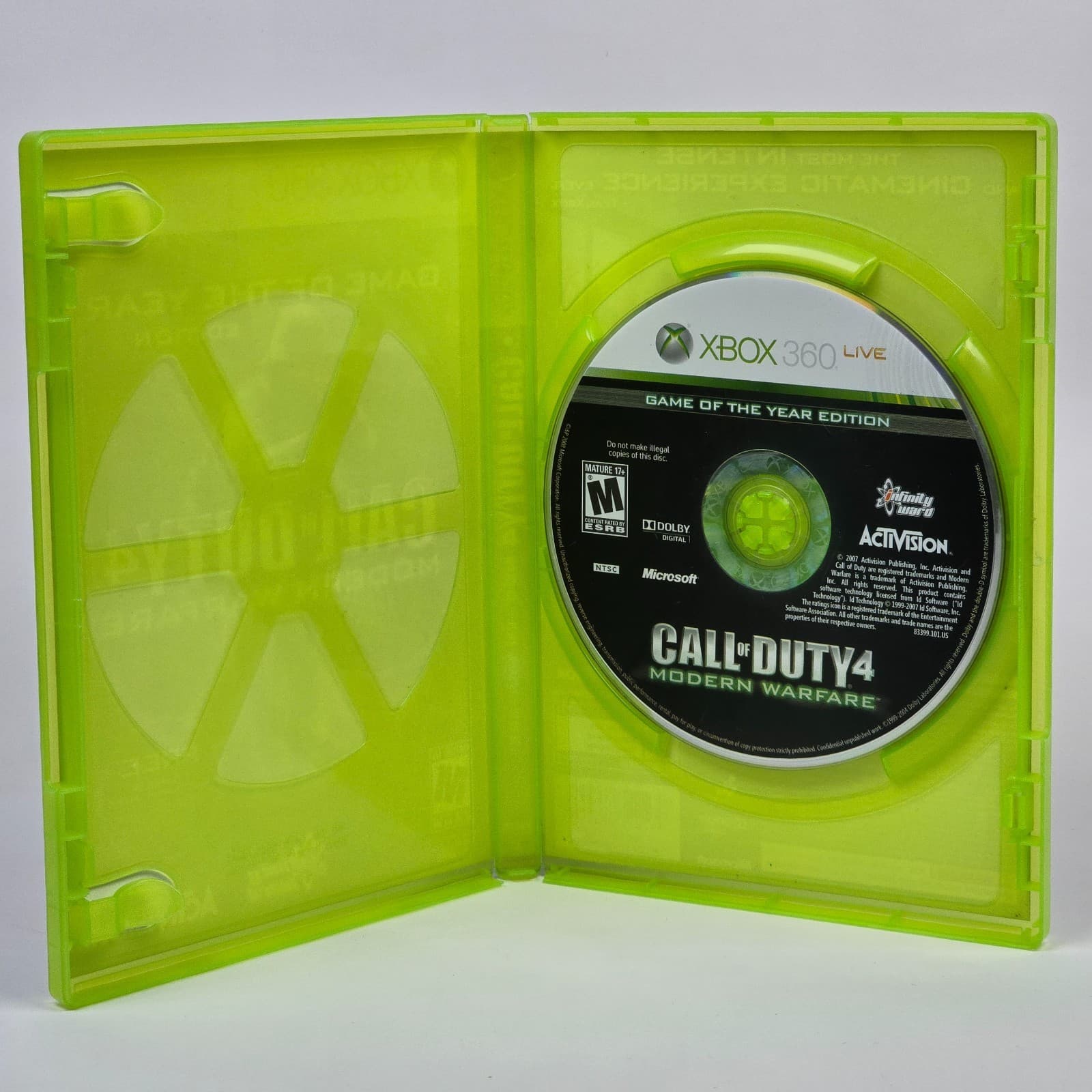 Call of Duty 4: Modern Warfare - Game of the Year Edition (Xbox 360) Case & Disc - Thumbnail 2