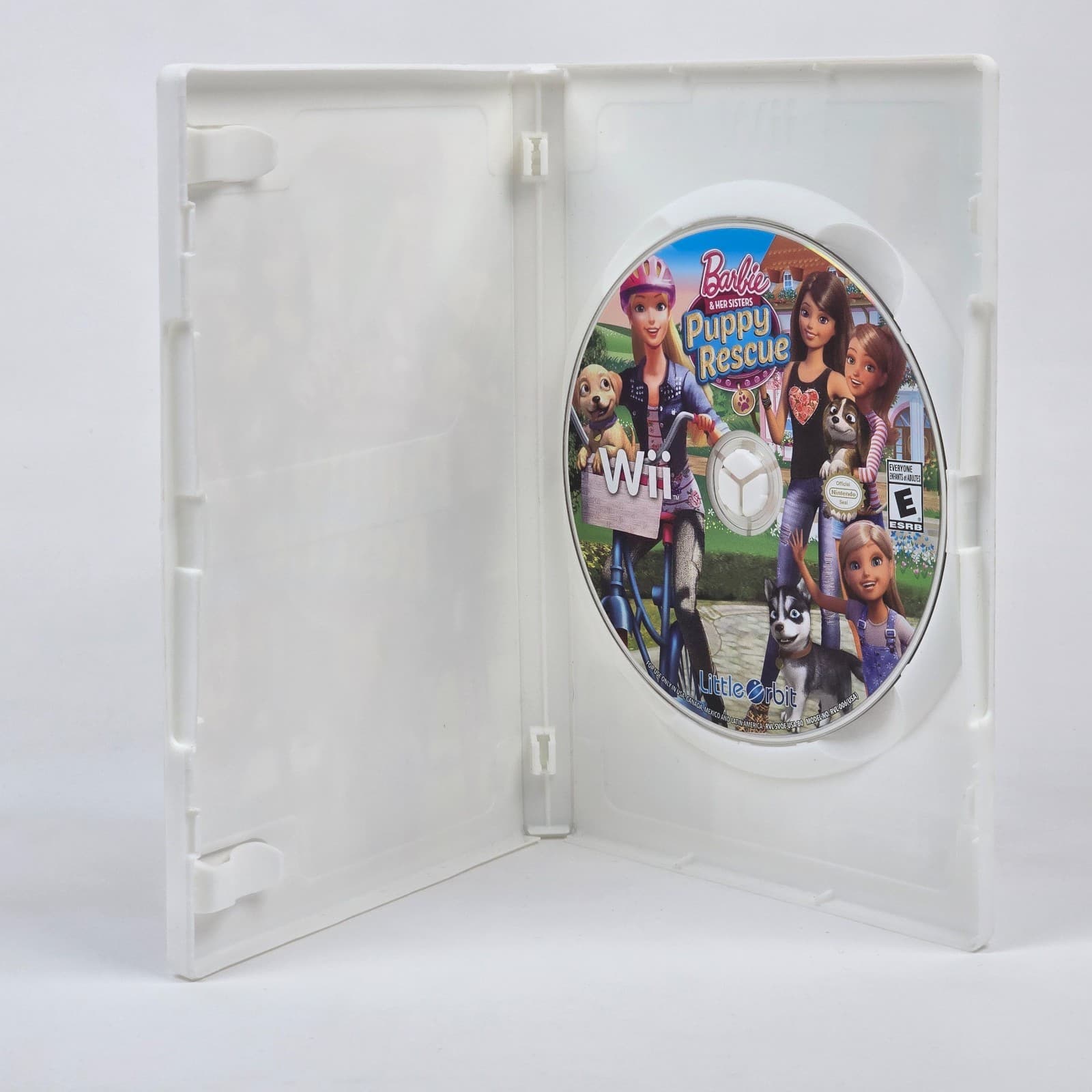 Barbie & Her Sisters: Puppy Rescue (Nintendo Wii) Case & Disc - Thumbnail 2