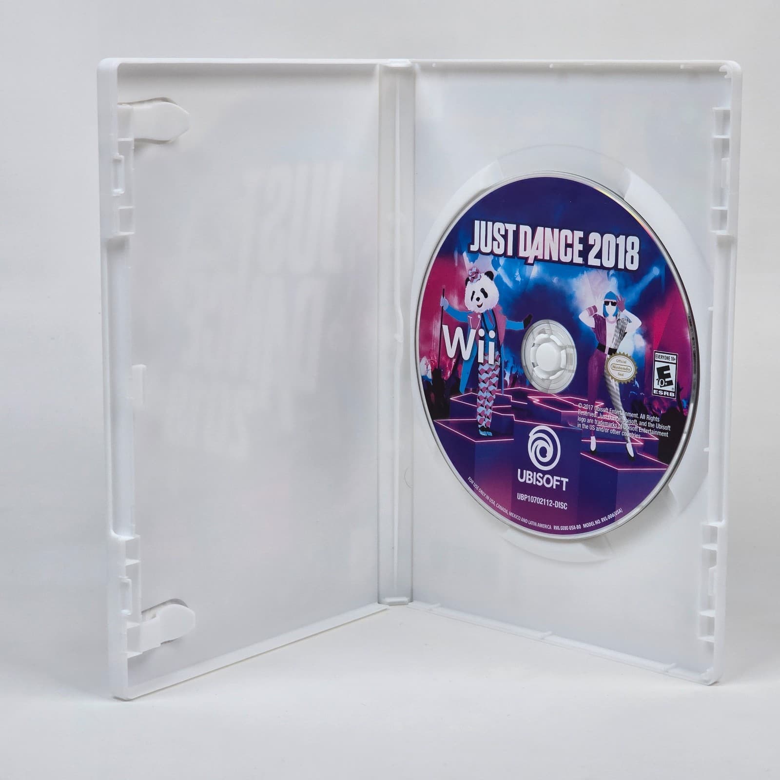 Just Dance 2018 (Nintendo Wii) Case & Disc - Thumbnail 2